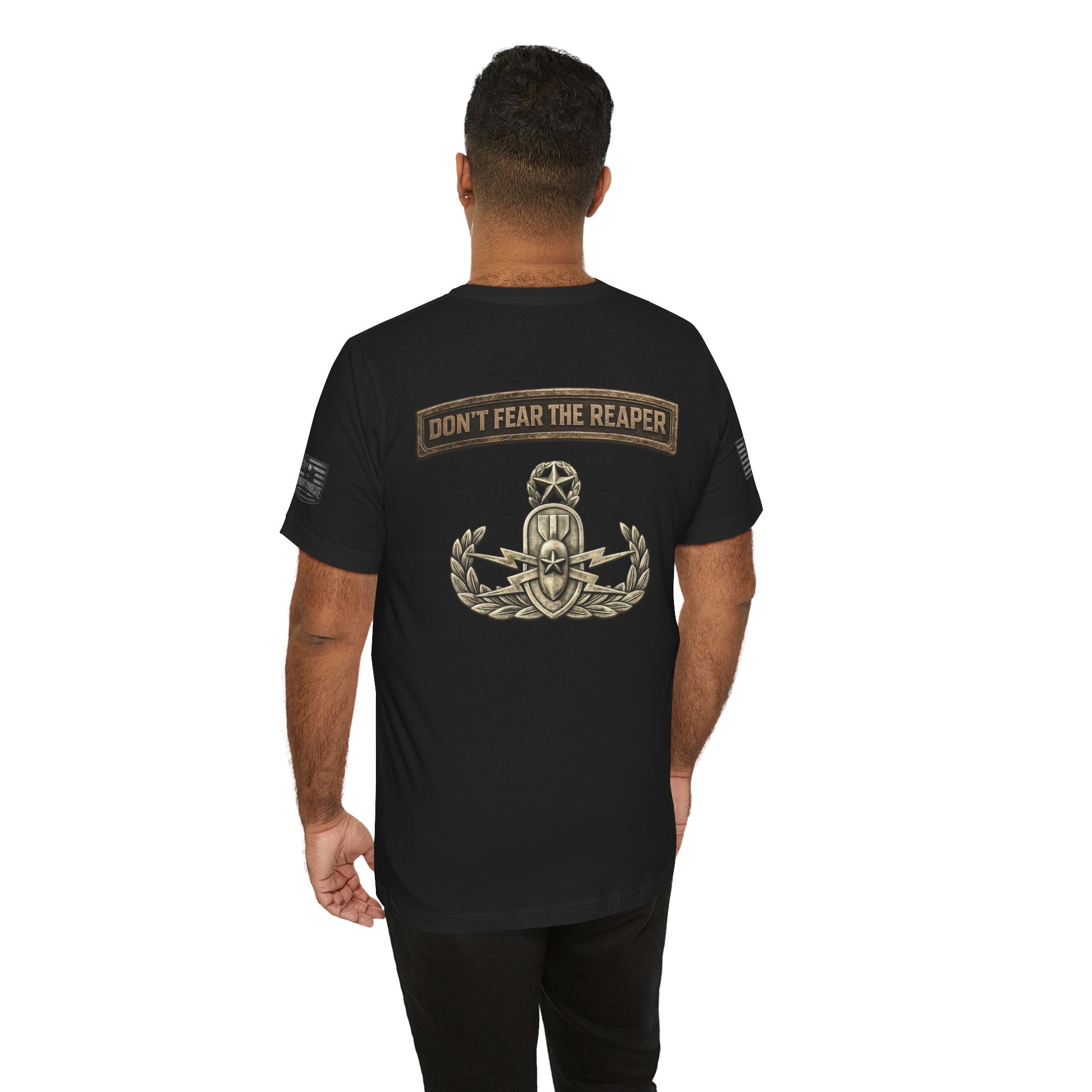Master EOD Tech Reaper T-Shirt | Patriotic Tee for Veterans, Adult (13 and up), unisex