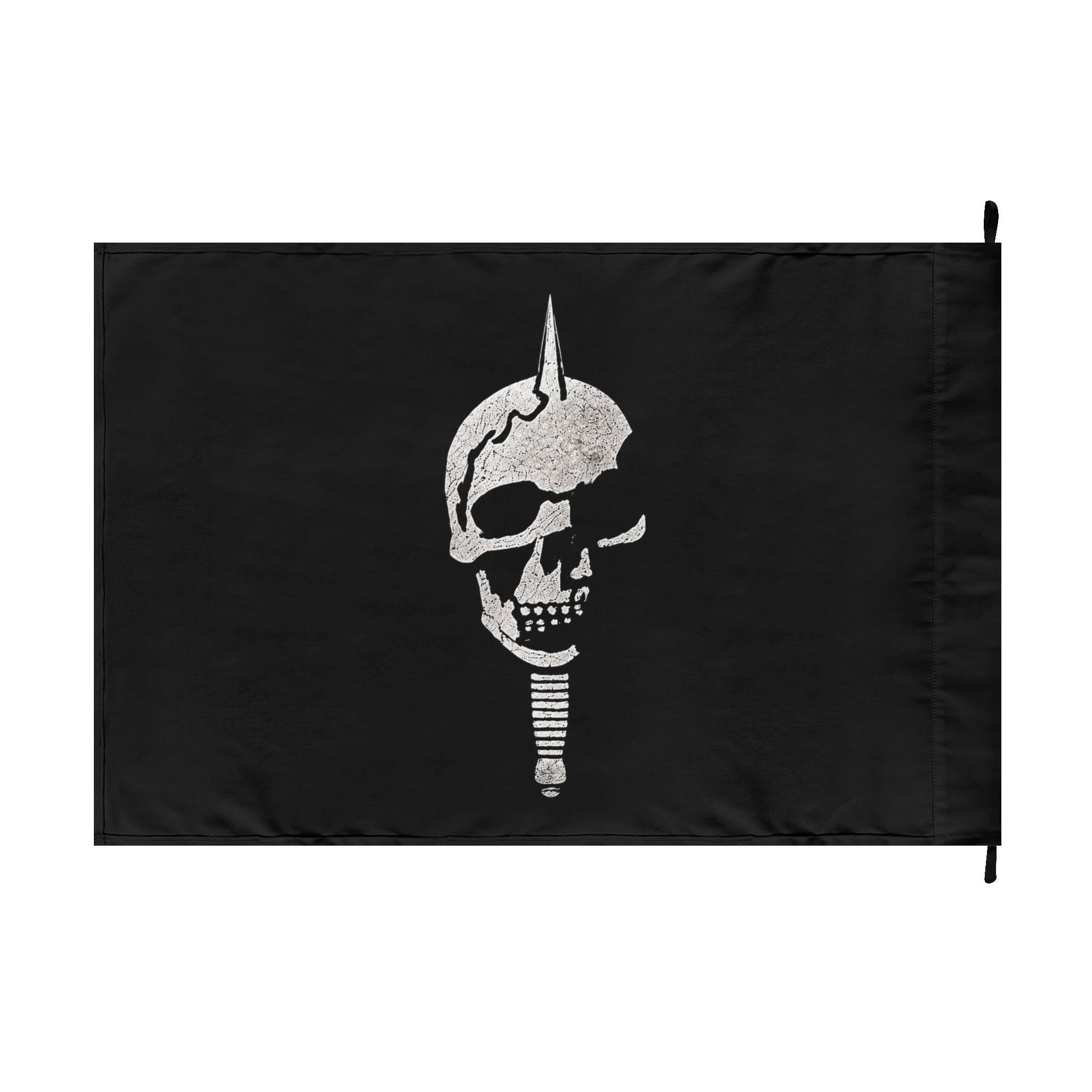 Double-Sided Military Skull Emblem Banner