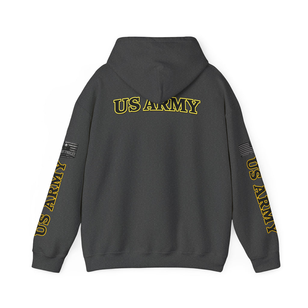 US Army Veteran Crest Graphic Hoodie – Premium Heavyweight Military Pride Sweatshirt