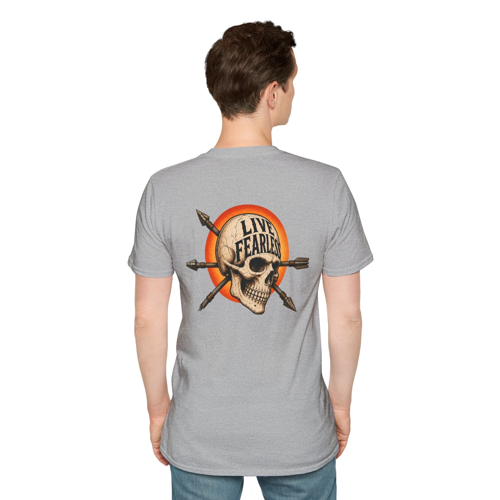 Live Fearless – Ancient Warrior Skull T-Shirt