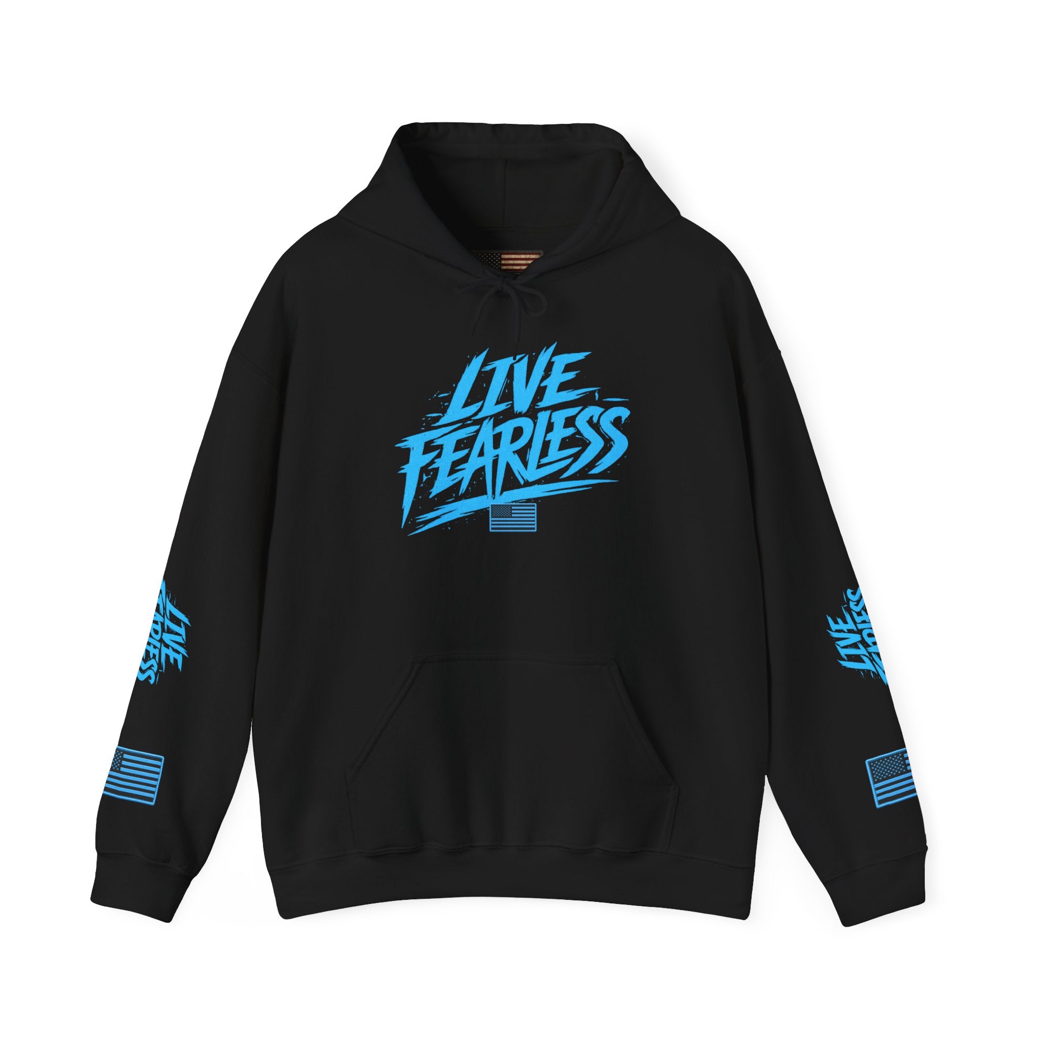 Live Fearless Hoodie | Premium Heavy Weight-Military-Inspired Patriotic Hoodie | Ironsight Syndicate