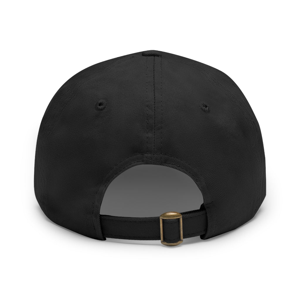 Embroidered Round Leather Patch Dad Hat – Ironsight Syndicate Logo