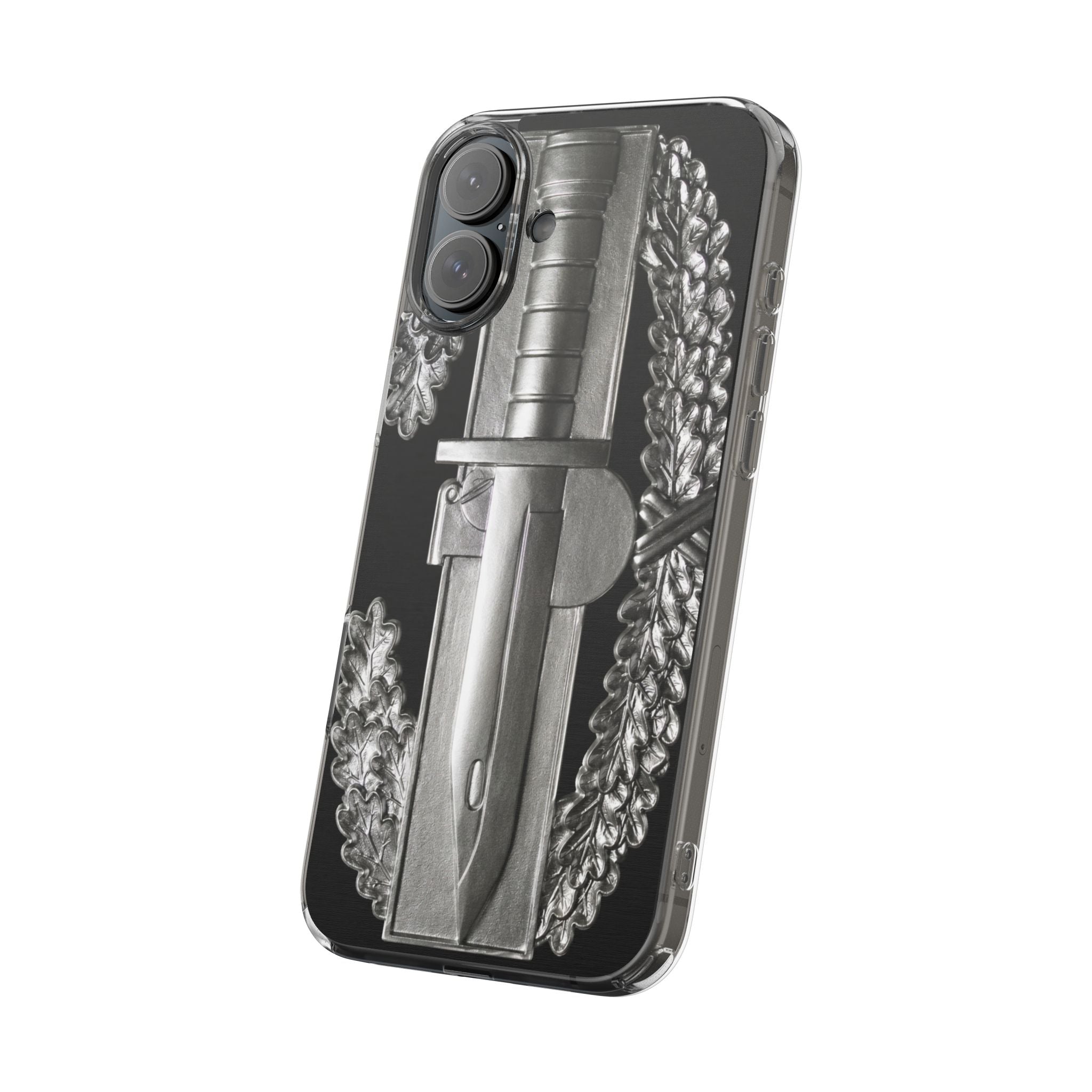 Army Combat Action Badge Clear Impact-Resistant Phone Case