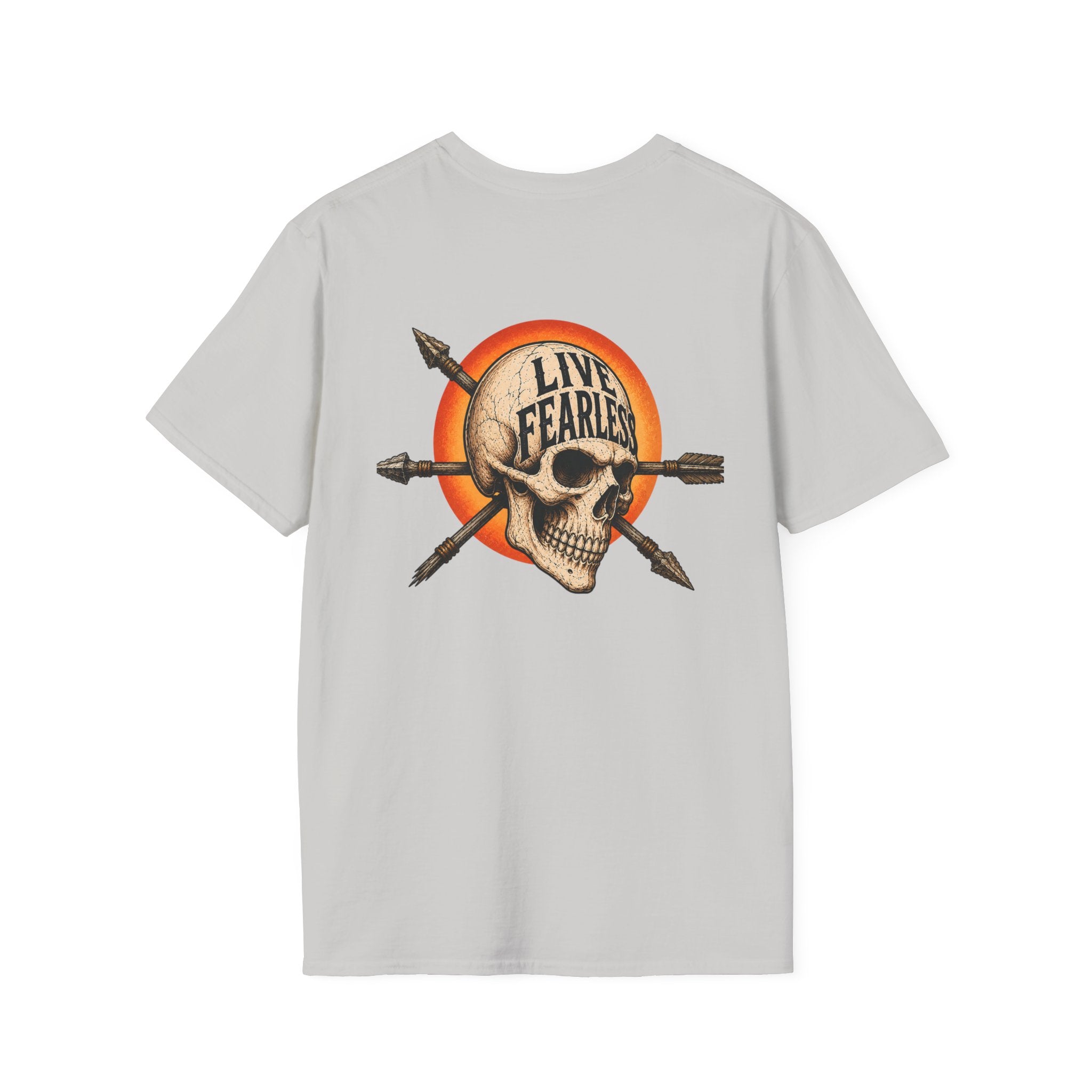 Live Fearless – Ancient Warrior Skull T-Shirt