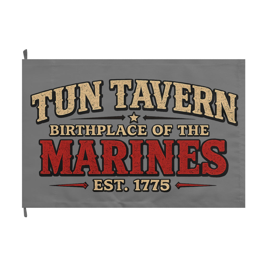 Tun Tavern Marine Corps Flag — Double-Sided Military Banner