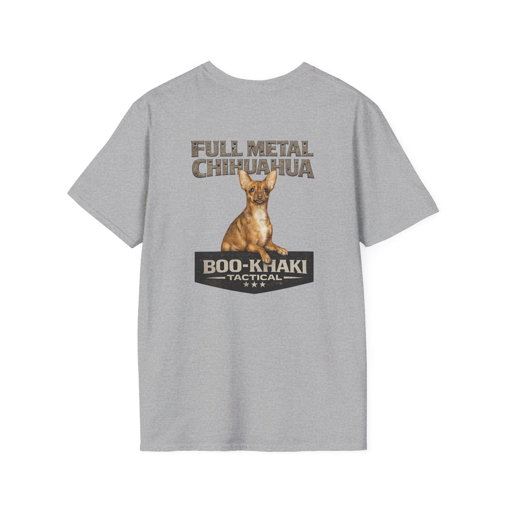 Full Metal Chihuahua T-Shirt – Boo-Khaki Tactical Graphic Tee
