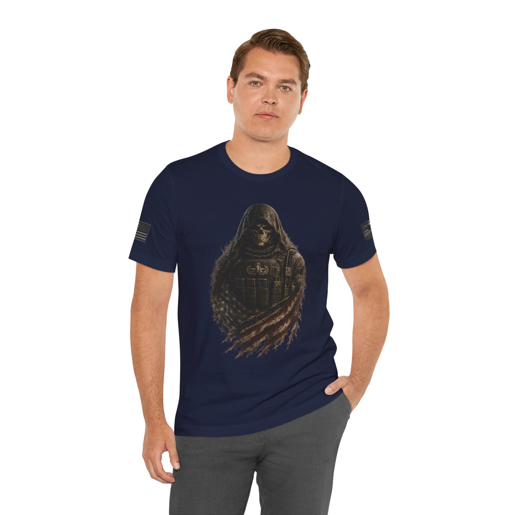 Master EOD Tech Reaper T-Shirt | Patriotic Tee for Veterans, Adult (13 and up), unisex