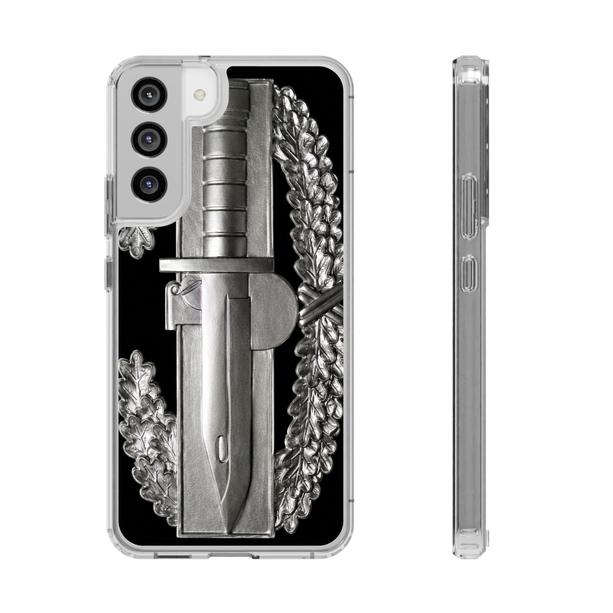 Army Combat Action Badge Clear Impact-Resistant Phone Case