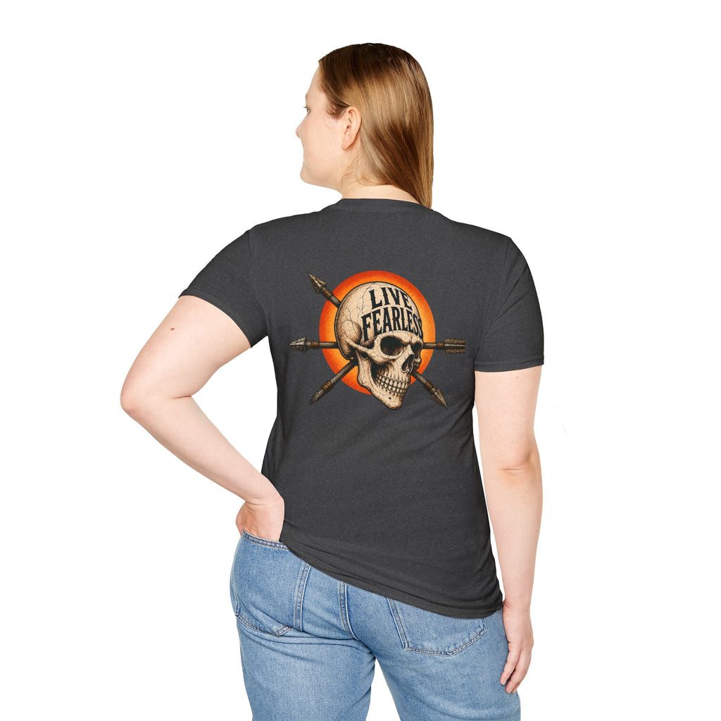 Live Fearless – Ancient Warrior Skull T-Shirt