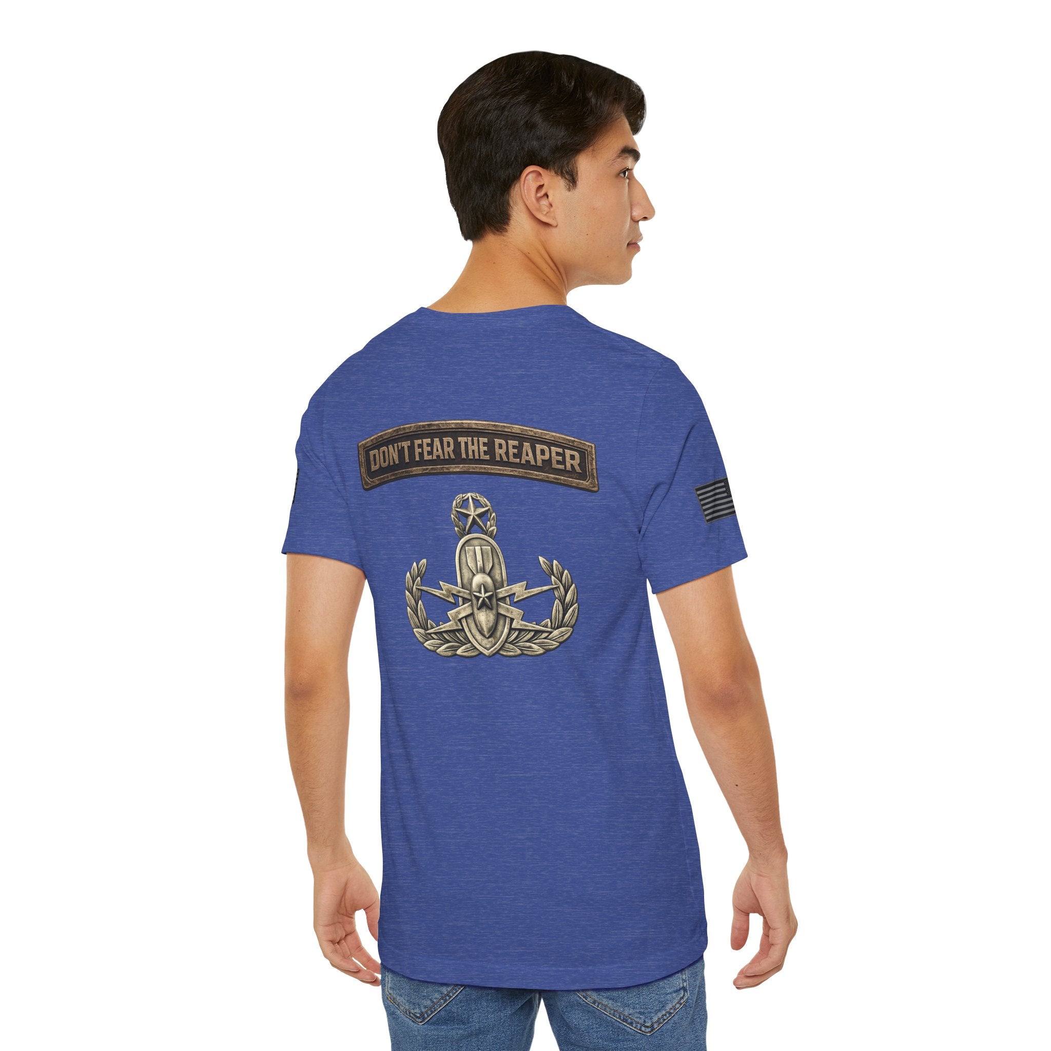 Master EOD Tech Reaper T-Shirt | Patriotic Tee for Veterans, Adult (13 and up), unisex