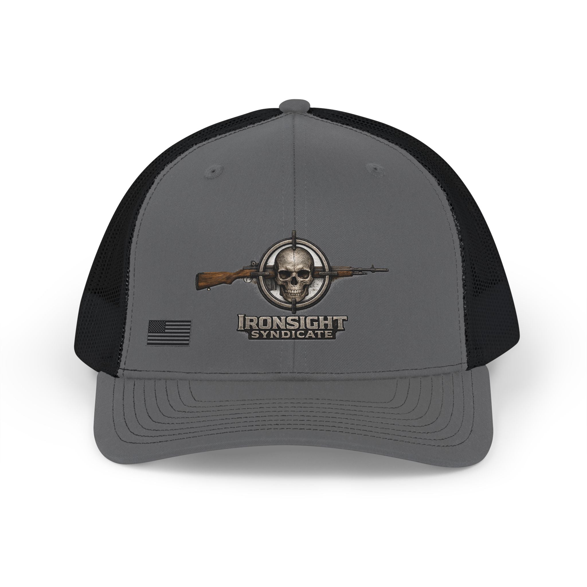 Ironsight Syndicate Trucker Cap - Charcoal / Black | Ironsight Syndicate
