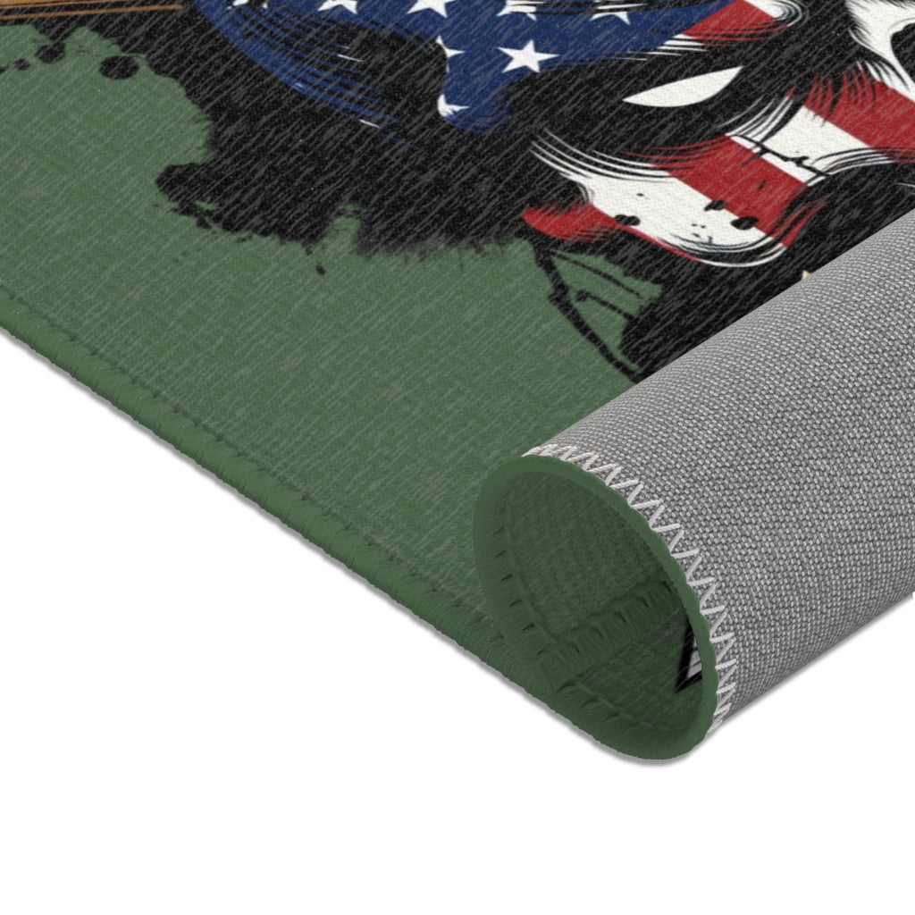 Special Forces De Oppresso Liber American Skull Area Rug — Military Home Decor — Ironsight Syndicate - 5