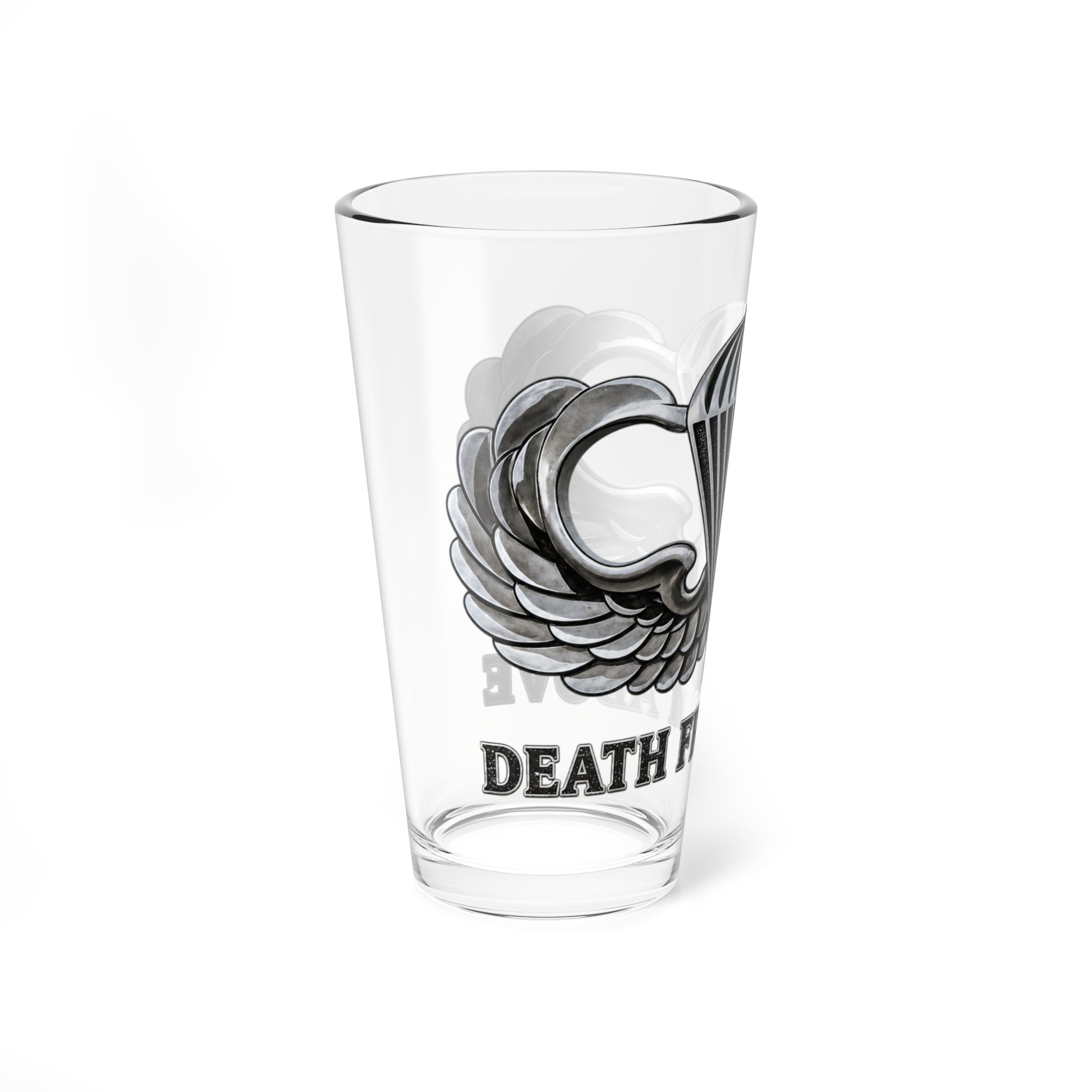 Paratrooper Wings -Airborne- Death From Above -16oz Beer Pint