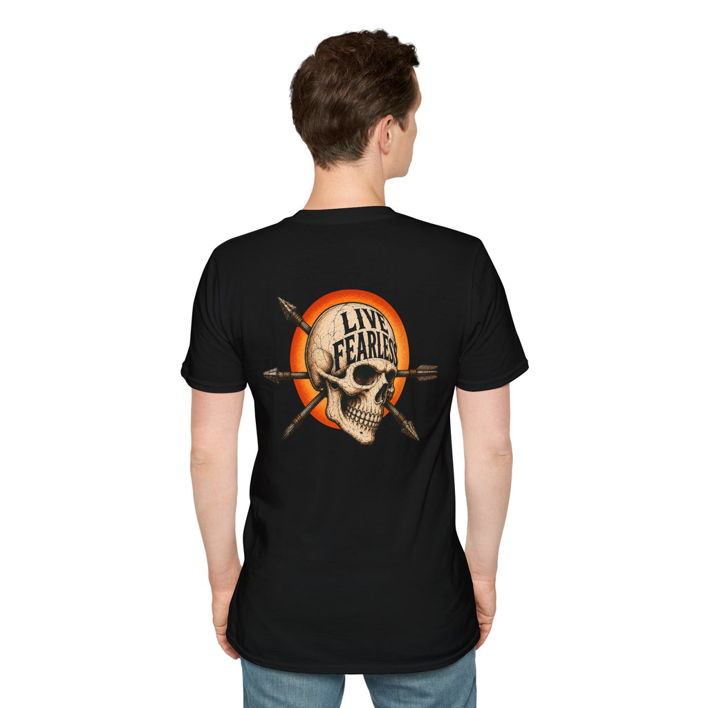 Live Fearless – Ancient Warrior Skull T-Shirt
