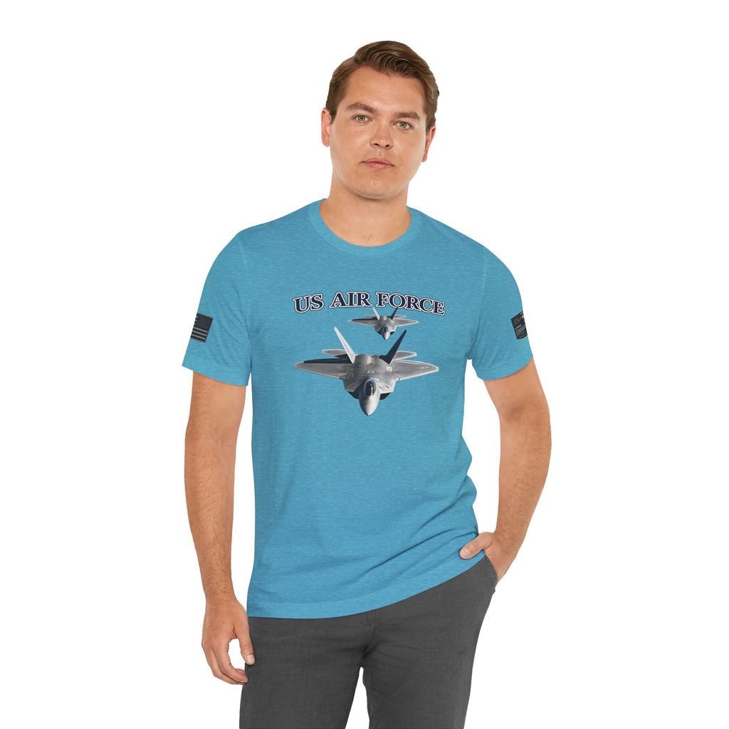 F-22 Raptor USAF Stealth Fighter Jet Graphic Tee – Premium Air Force Pride T-Shirt for Veterans & Active Duty