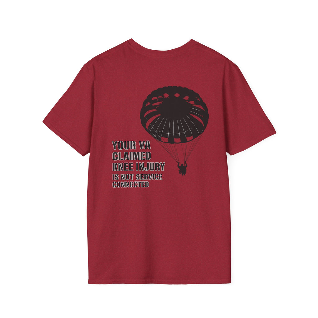 VA Knee injury claim is not service connected T-Shirt | Ironsight Syndicate