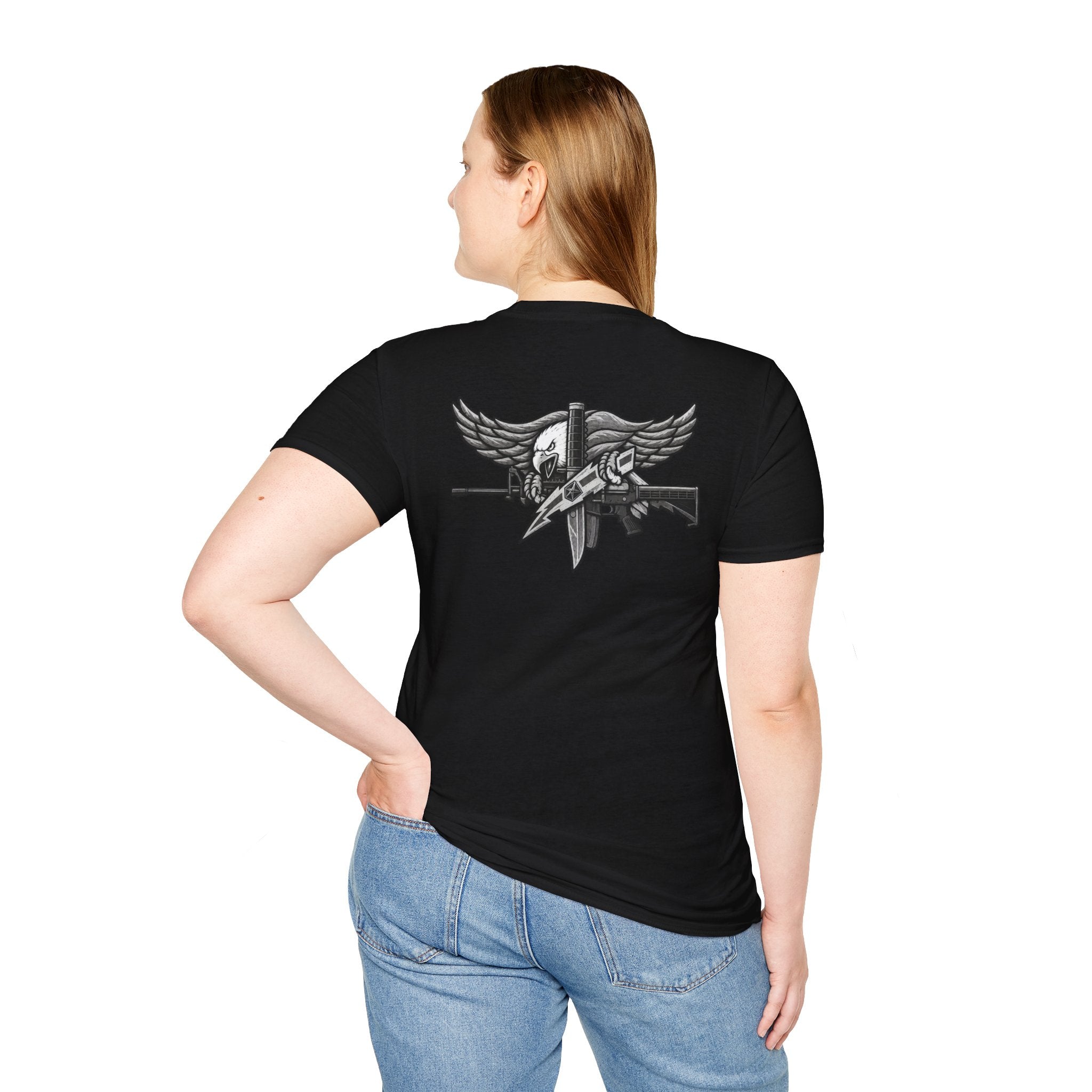 SWAT Eagle T-Shirt — T-Shirt | Patriotic Military Graphic Tee for Veterans & Patriots, Adult (13 and up), unisex