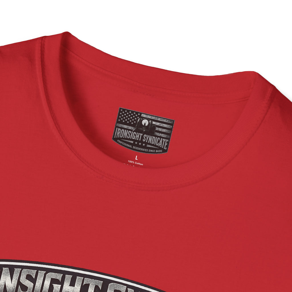 Red White and Blue Ironsight Syndicate T-Shirt, Adult (13 and up), unisex
