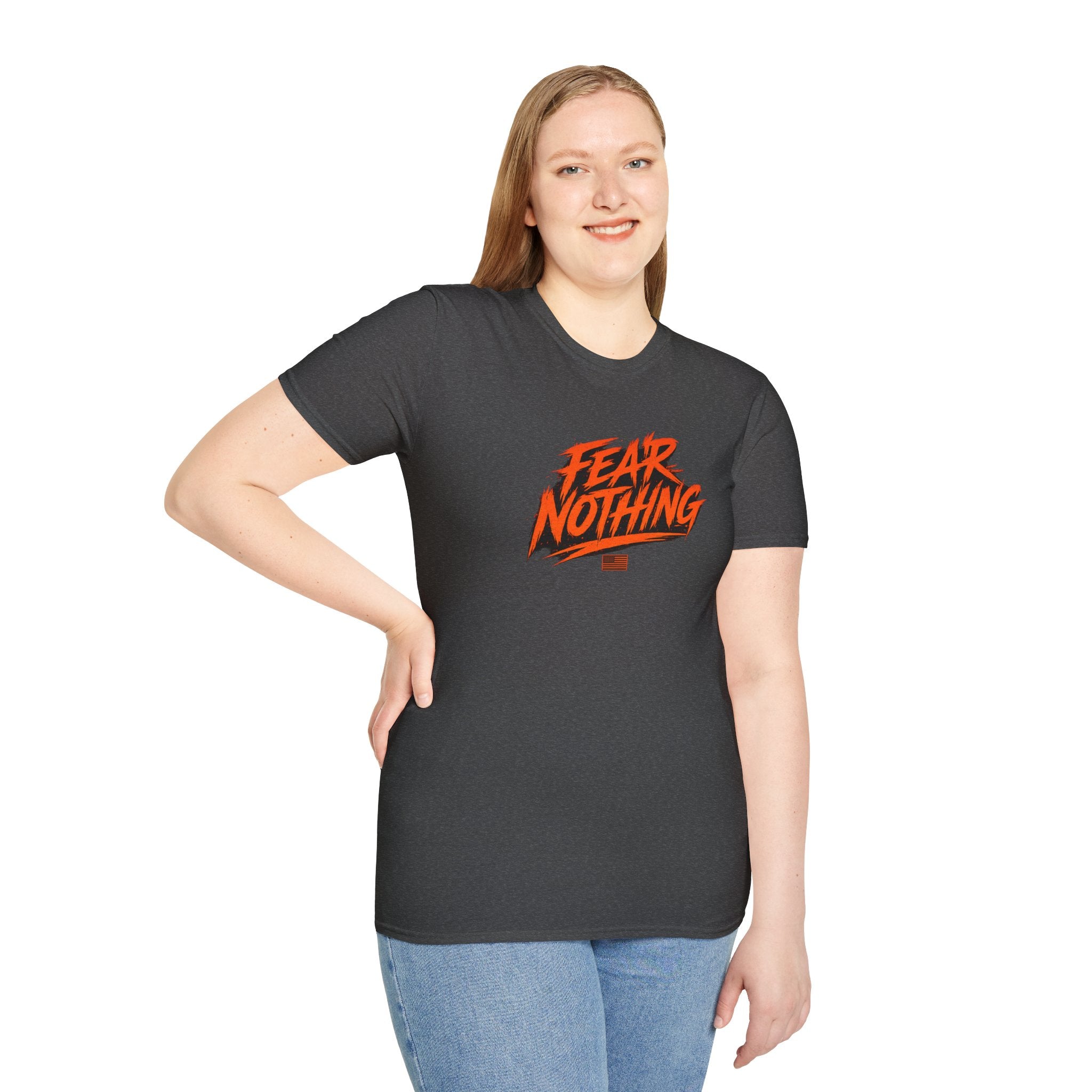 Fear Nothing (Orange) Military-Inspired Graphic T-Shirt | Ironsight Syndicate