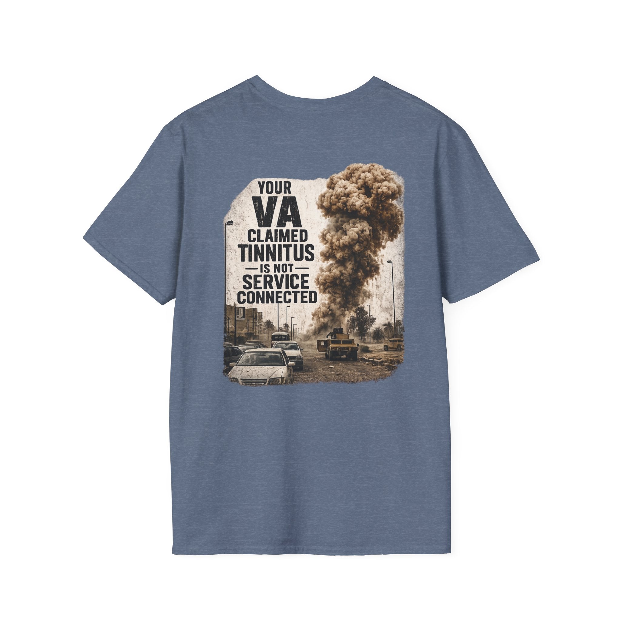 VA Tinnitus Claim is Not Service Connected T-Shirt | Ironsight Syndicate
