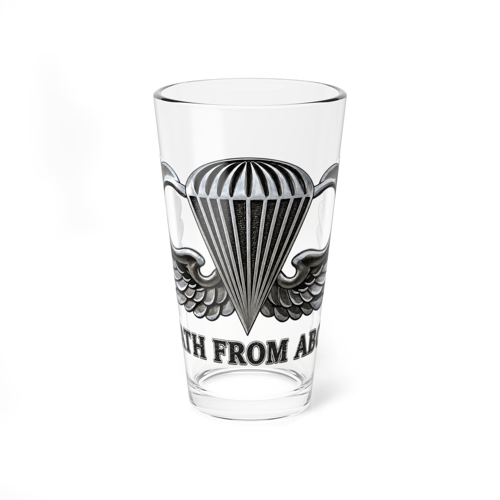 Paratrooper Wings -Airborne- Death From Above -16oz Beer Pint