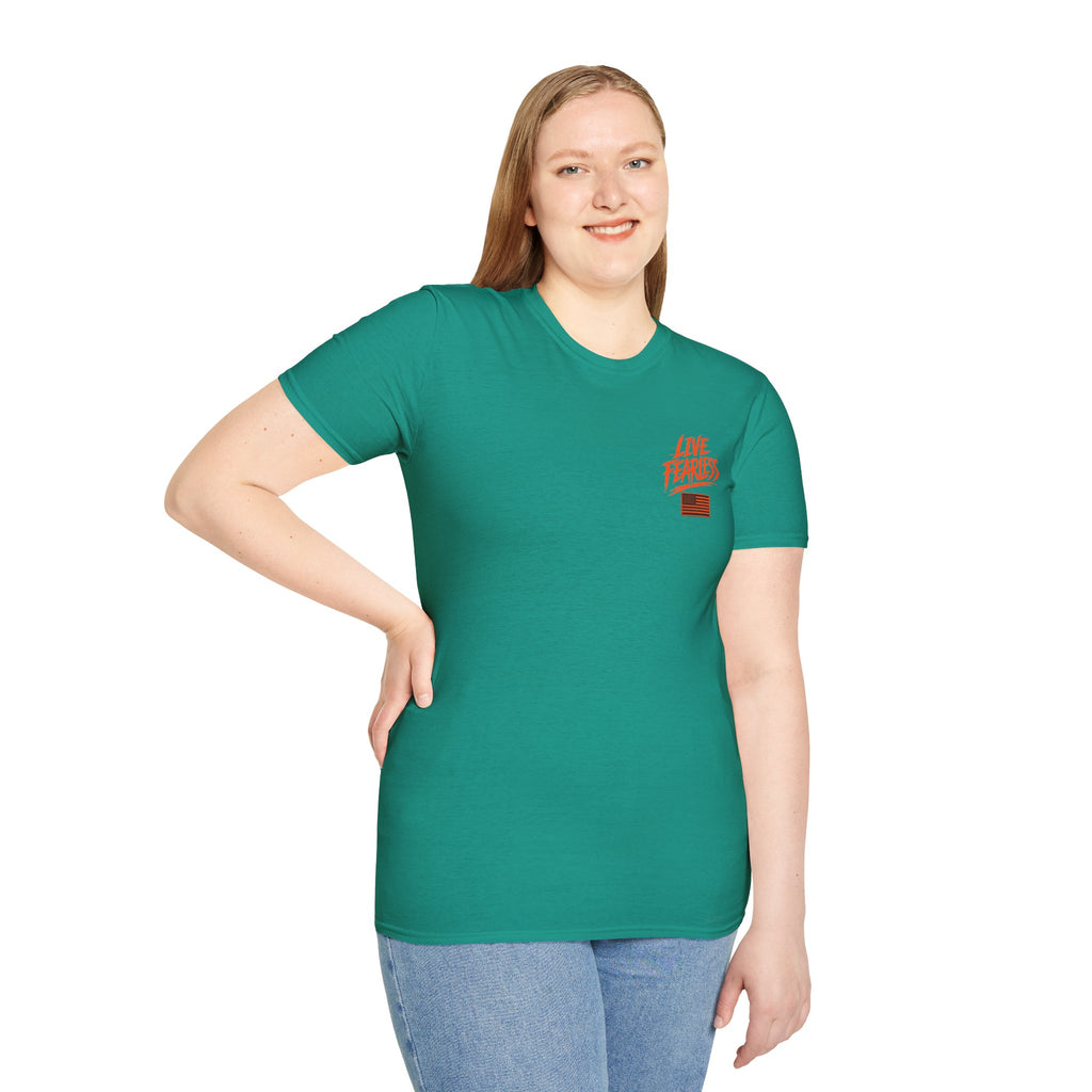 Live Fearless – Ancient Warrior Skull T-Shirt