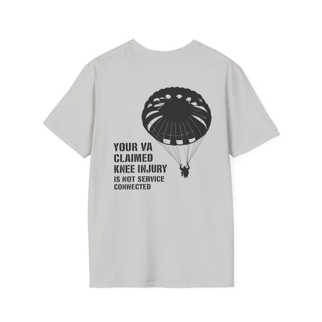 VA Knee injury claim is not service connected T-Shirt | Ironsight Syndicate