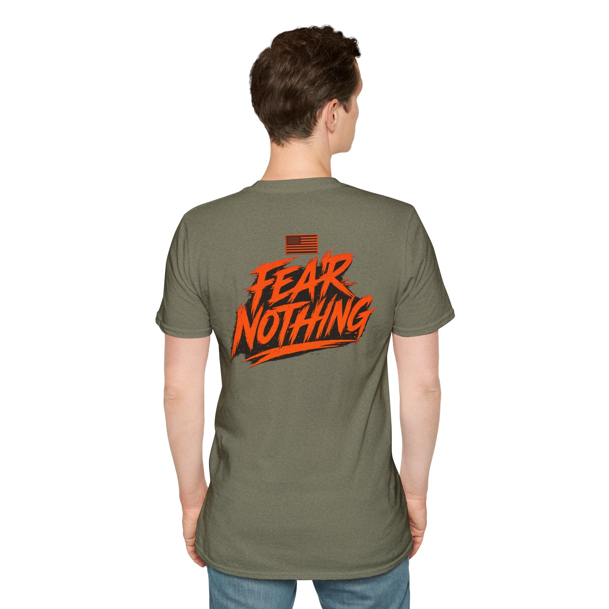 Fear Nothing (Orange) Military-Inspired Graphic T-Shirt | Ironsight Syndicate