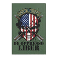 Special Forces De Oppresso Liber American Skull Area Rug — Military Home Decor — Ironsight Syndicate