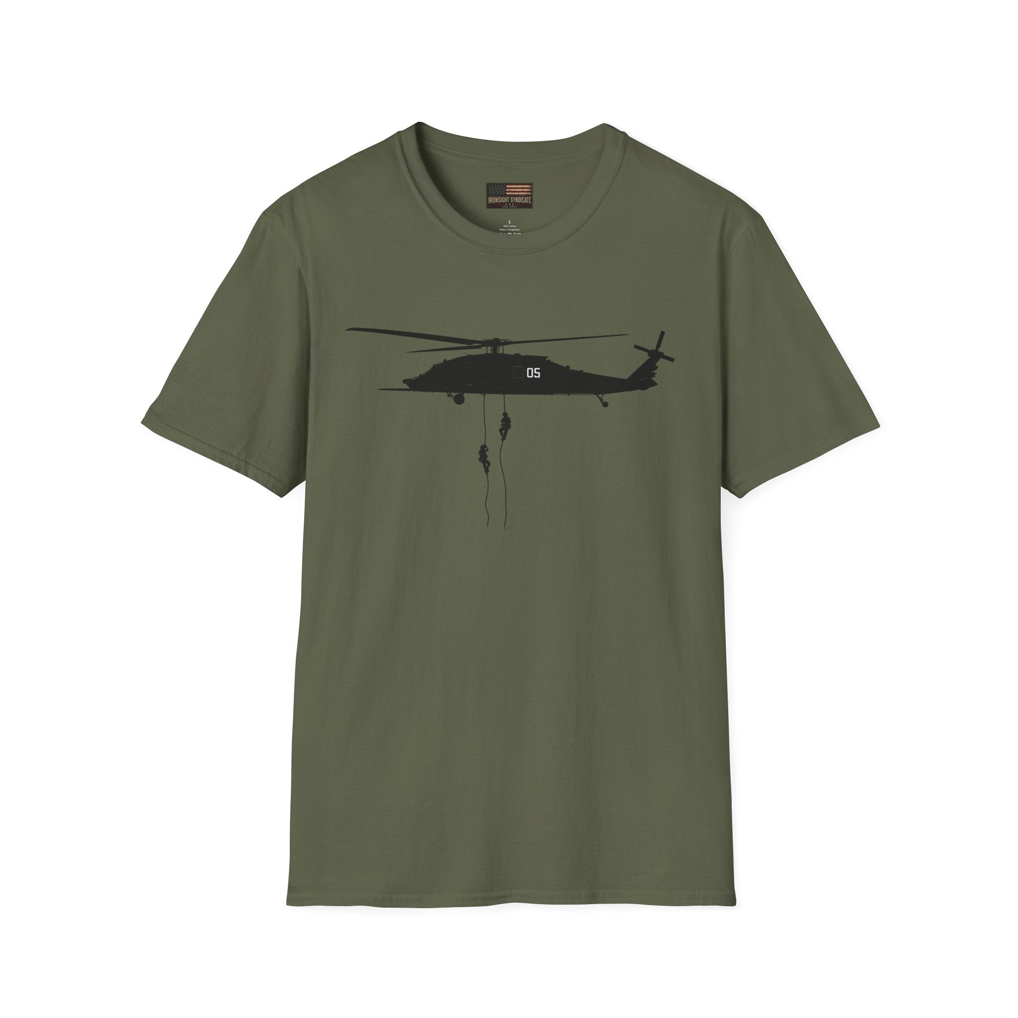 Fast Rope T‑Shirt — Military Silhouette Tee