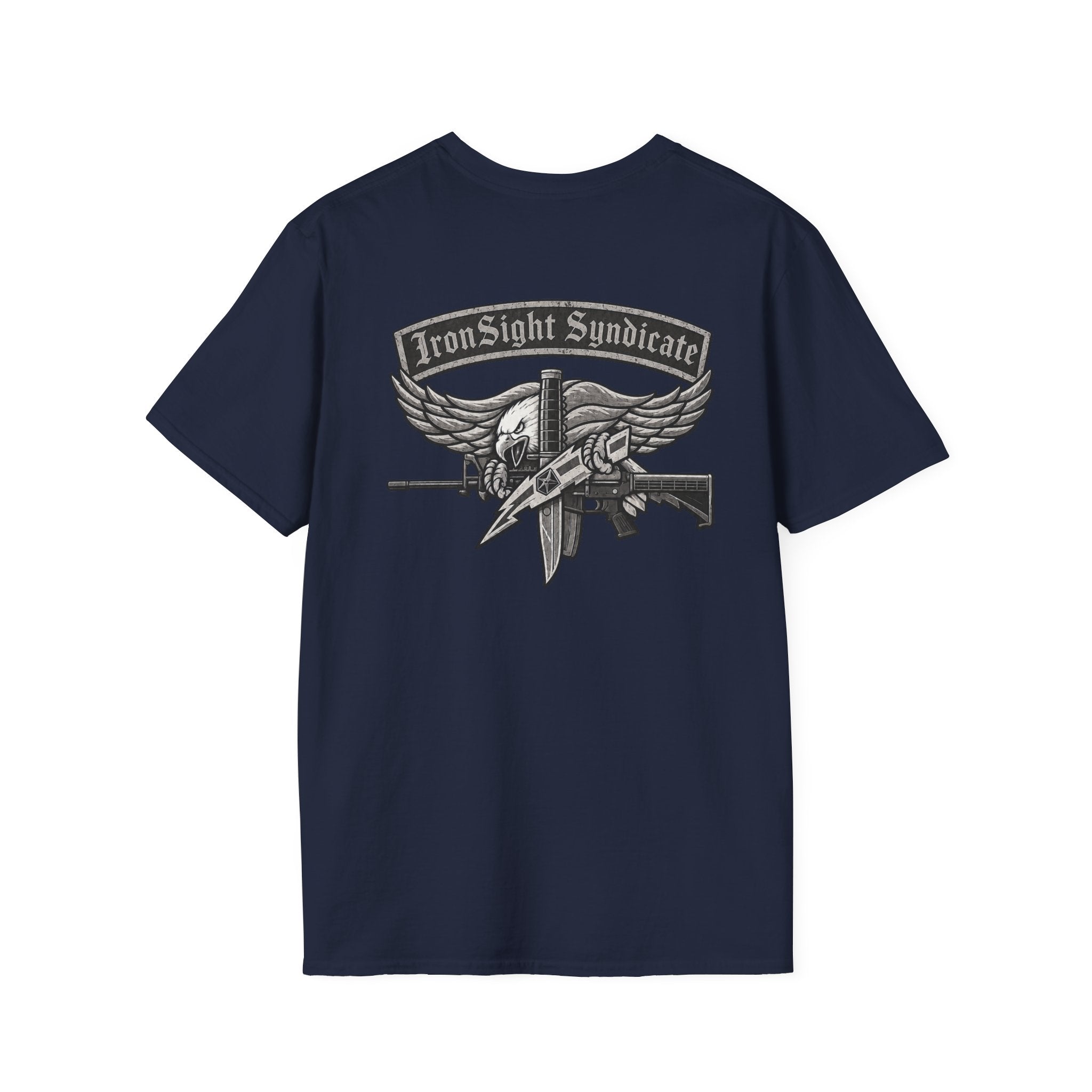 SWAT Eagle T-Shirt — "IronSight Syndicate"  T-Shirt | Patriotic Military Graphic Tee for Veterans & Patriots, Adult (13 and up), unisex