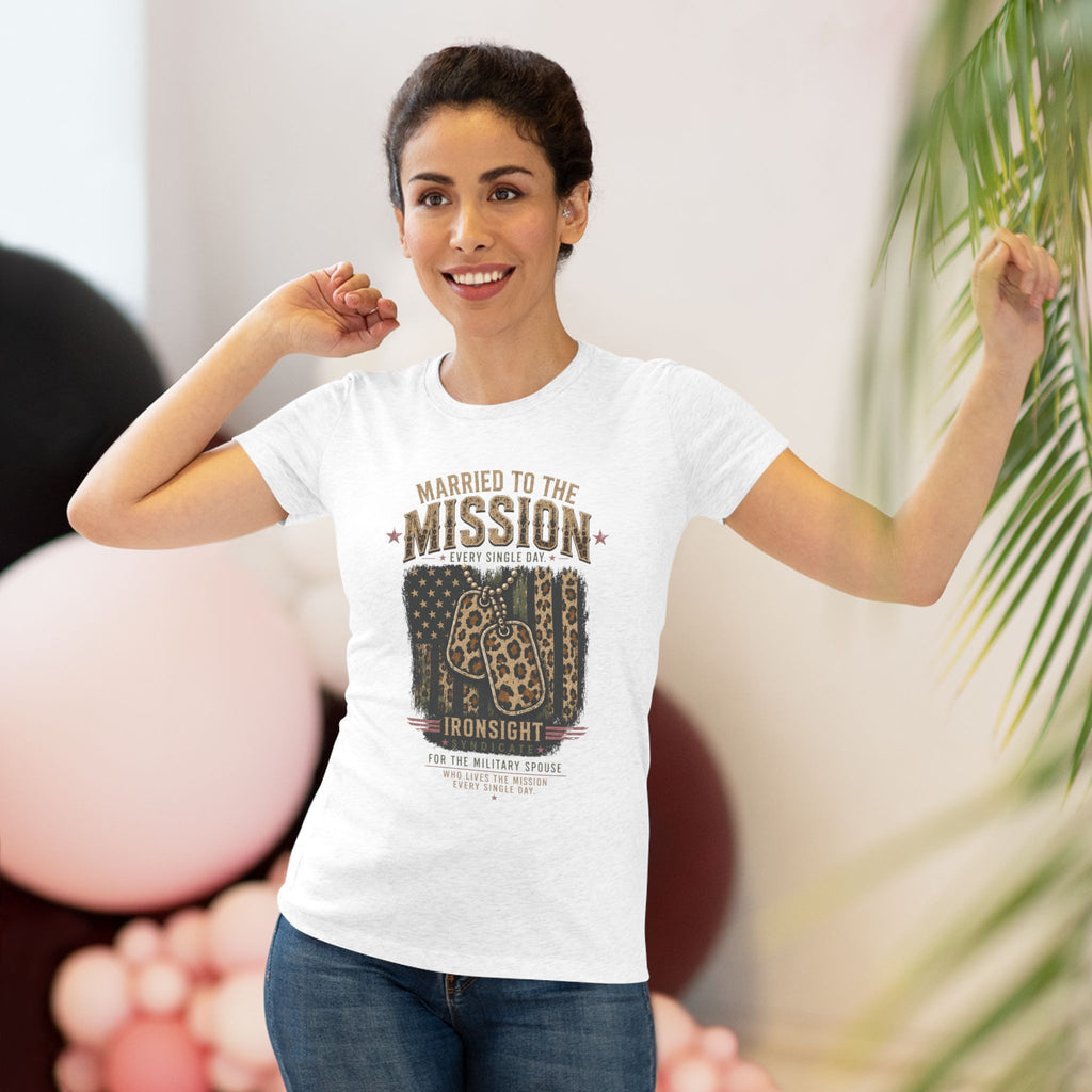 Married to the Mission Tee — Women's Military Spouse Graphic Shirt