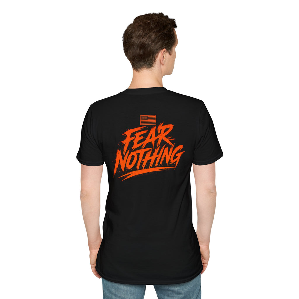 Fear Nothing (Orange) Military-Inspired Graphic T-Shirt | Ironsight Syndicate