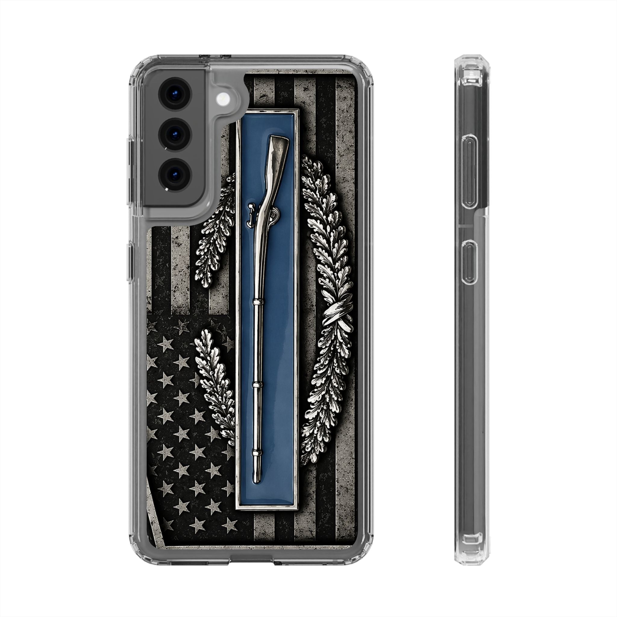 Combat Infantryman Badge Clear Impact-Resistant Phone Case