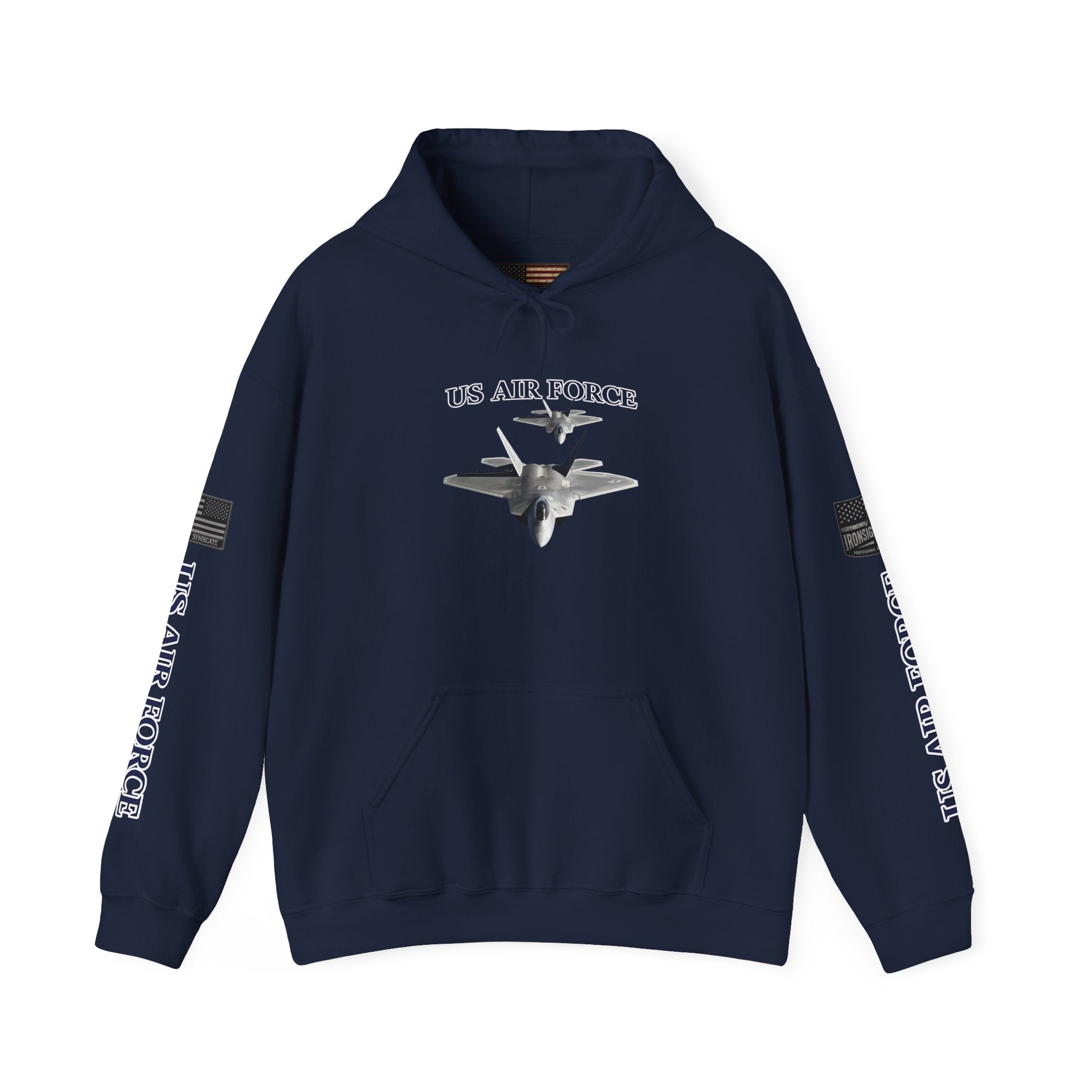 F-22 Raptor USAF Stealth Fighter Hoodie - Air Force Pride Sweatshirt - Navy | Ironsight Syndicate