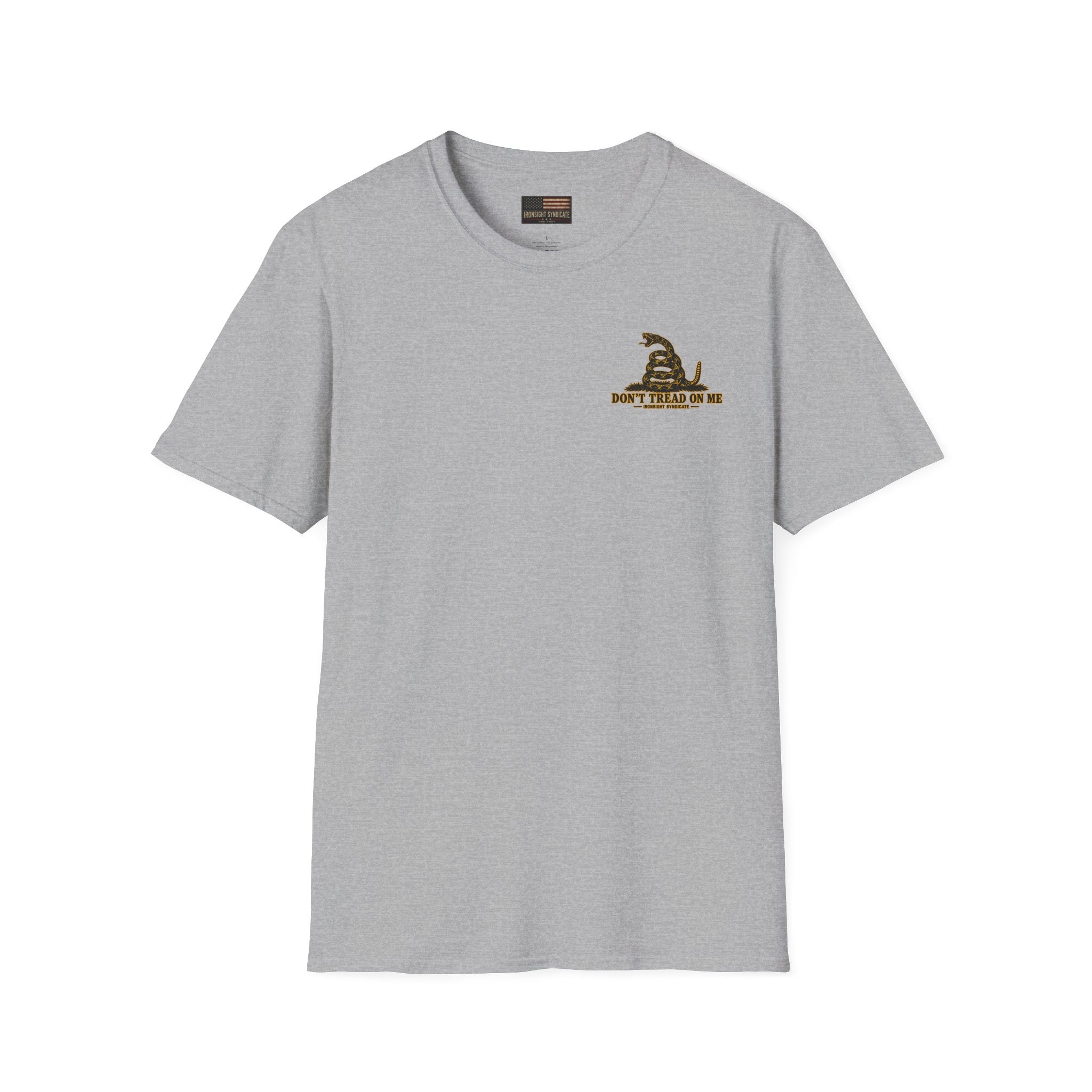 Don't Tread On Me Gadsden Flag T-Shirt Veteran Gift | Ironsight Syndicate
