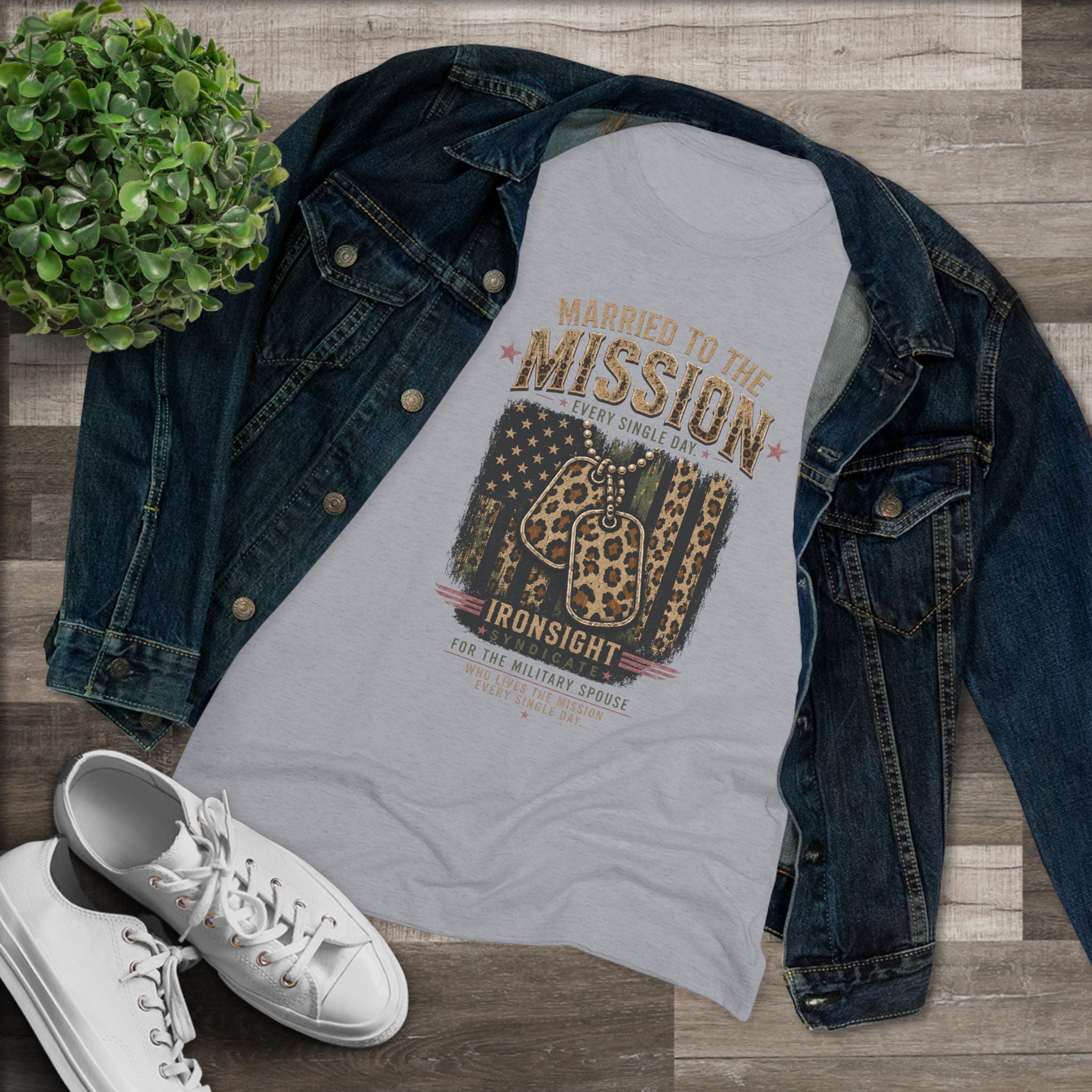 Married to the Mission Tee — Women's Military Spouse Graphic Shirt