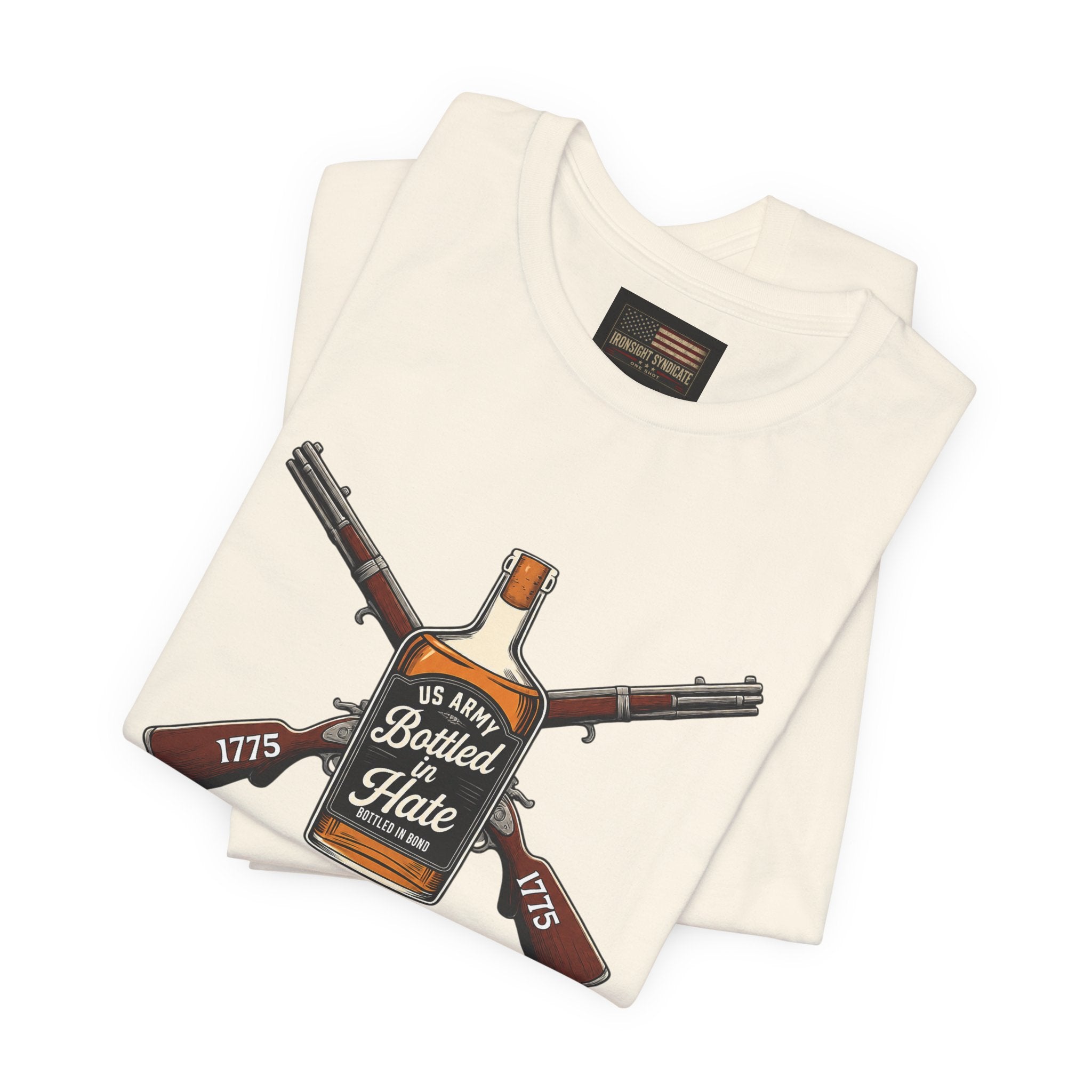 Bottled in Hate Army Whiskey T-Shirt