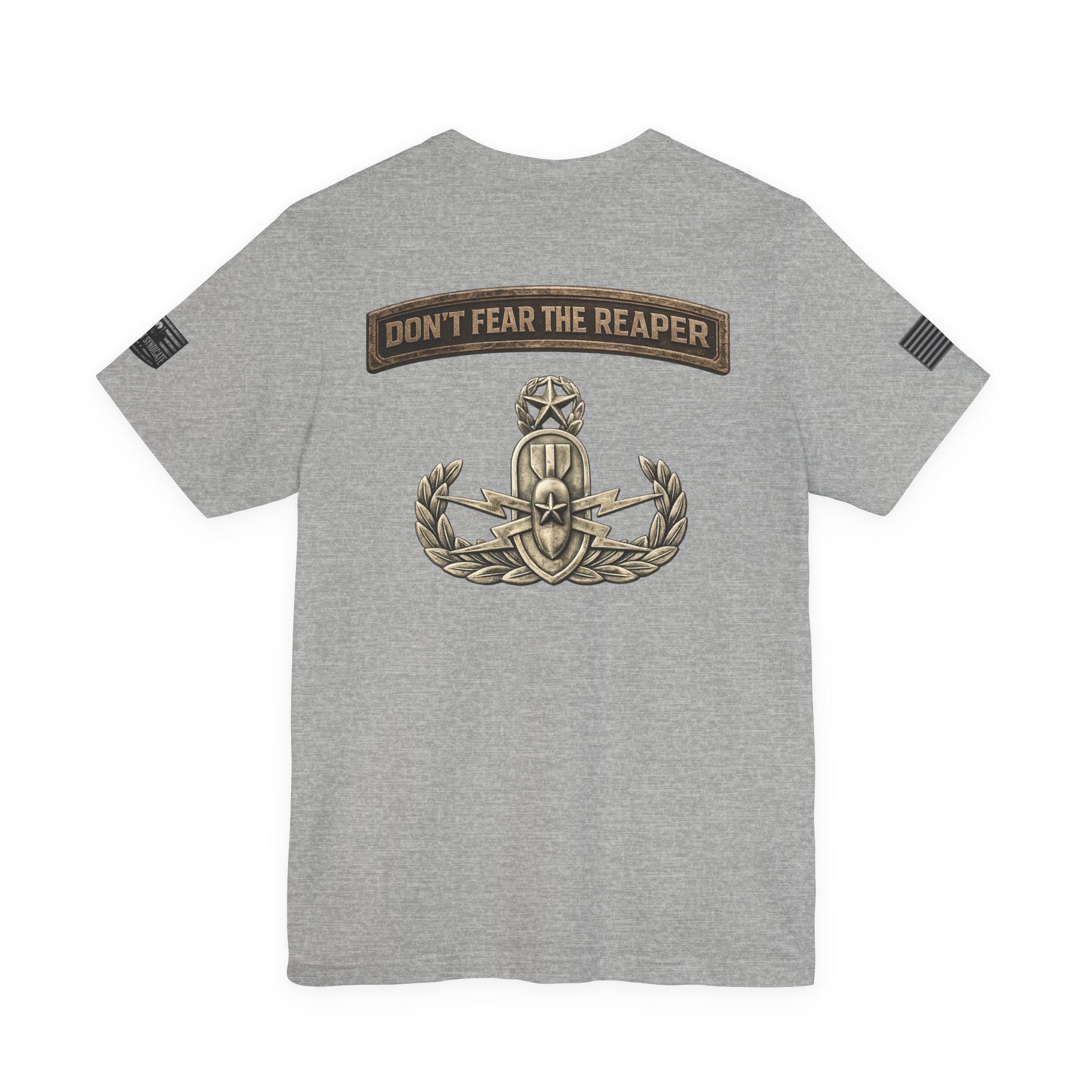 Master EOD Tech Reaper T-Shirt | Patriotic Tee for Veterans, Adult (13 and up), unisex