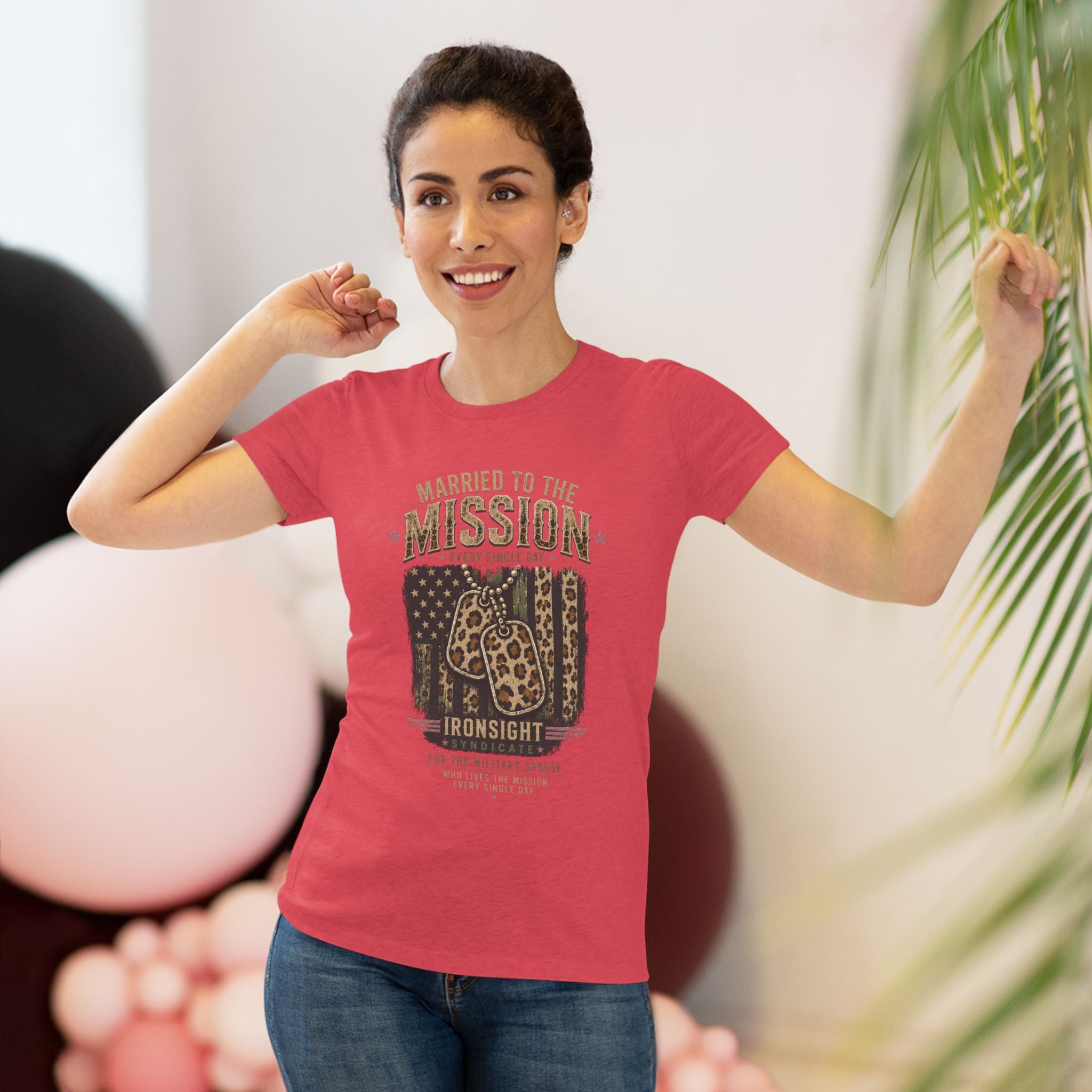 Married to the Mission Tee — Women's Military Spouse Graphic Shirt