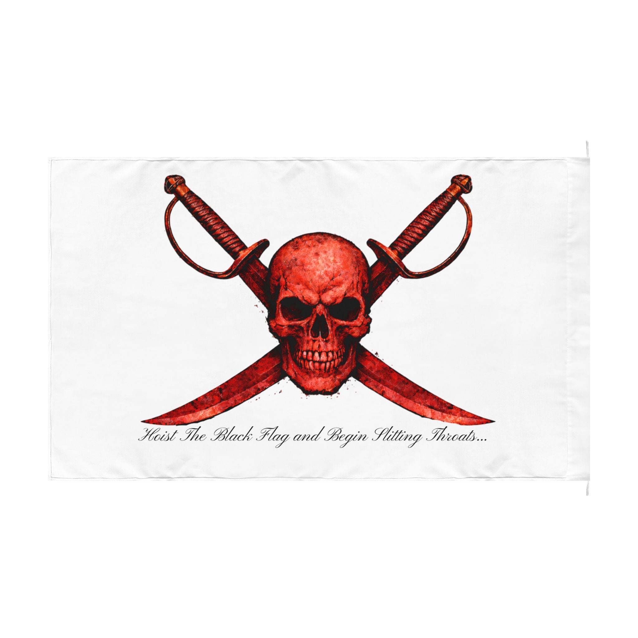 Blood Red Jolly Flag — Double-Sided