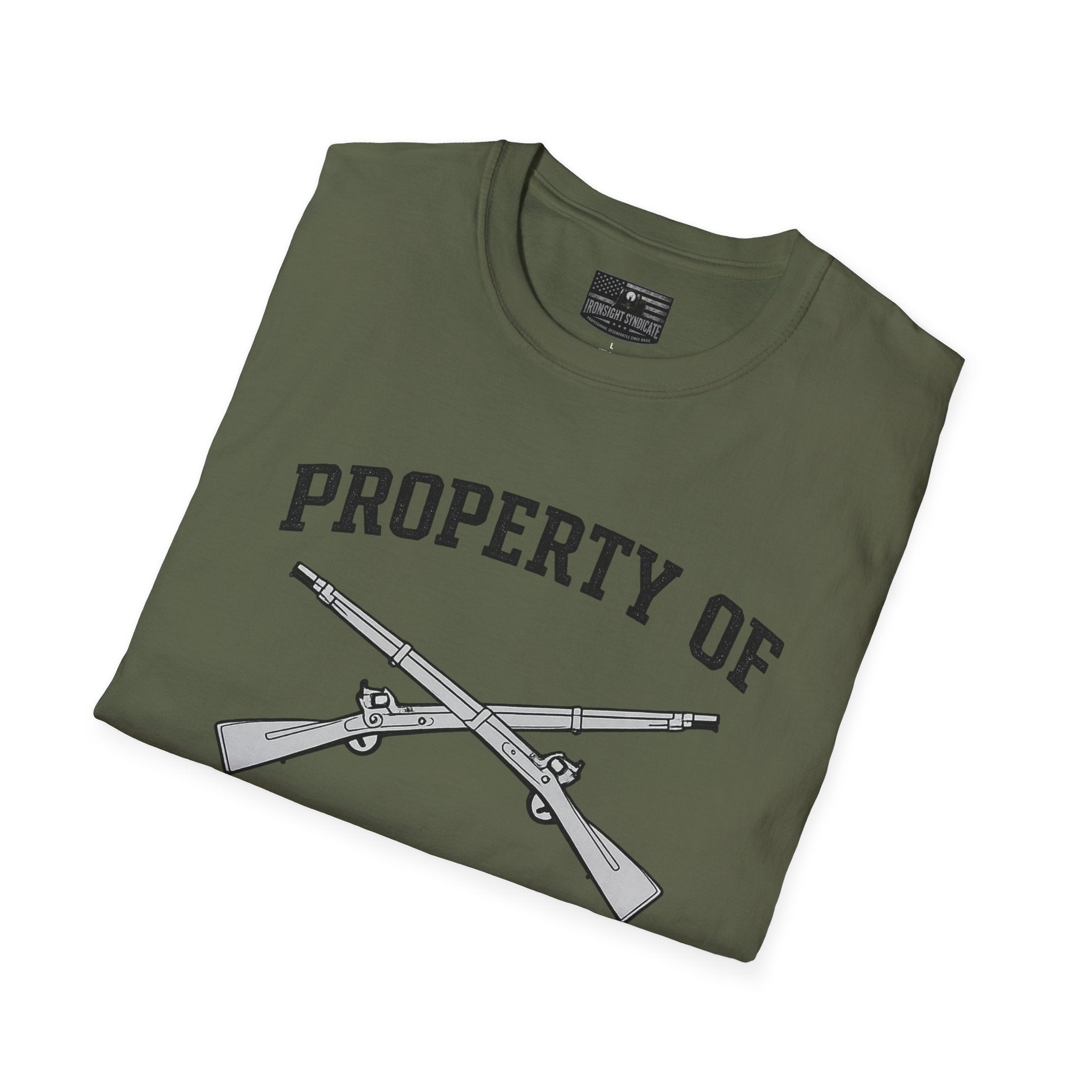 Fort Benning Athletic Tee  Ironsight Syndicate | Patriotic Military Graphic Tee for Veterans & Patriots, Adult (13 and up), unisex