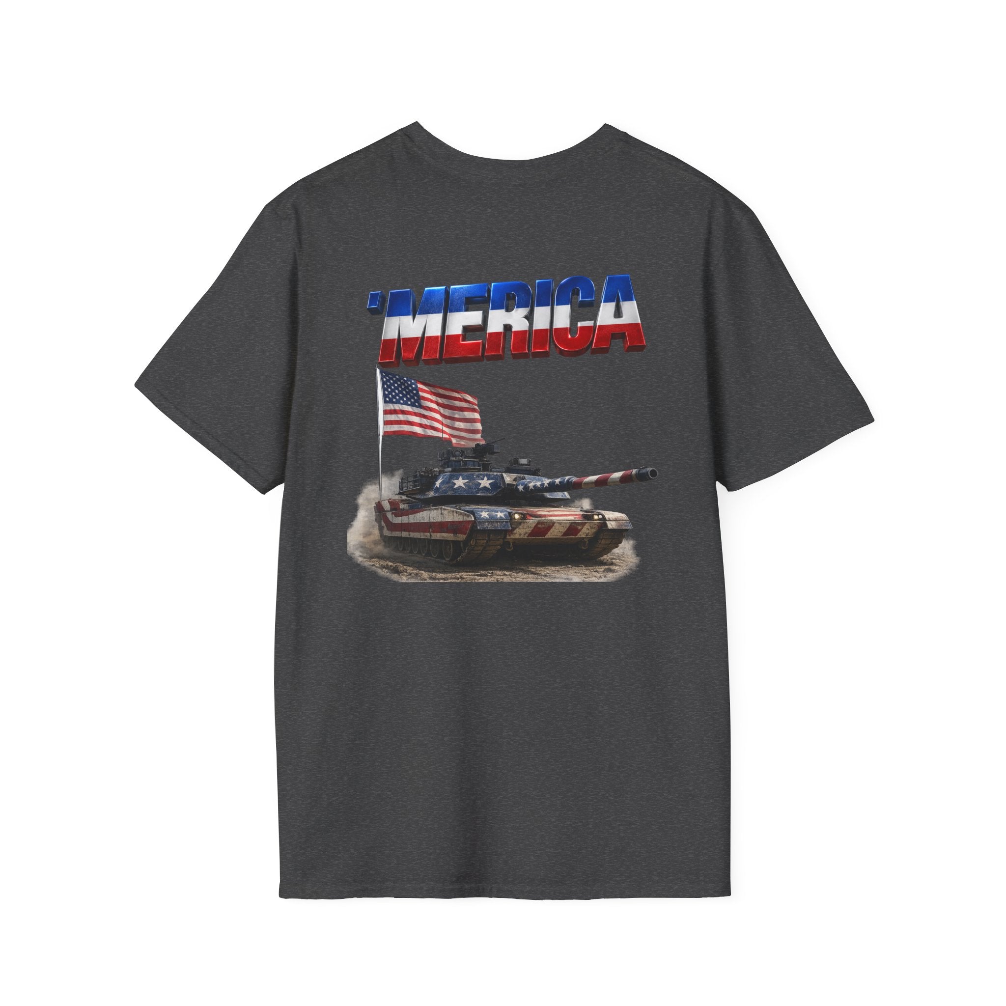 M1 Abrams Patriotic Ironsight Syndicate T-Shirt | Patriotic Military Graphic Tee for Veterans & Patriots, Adult (13 and up), unisex