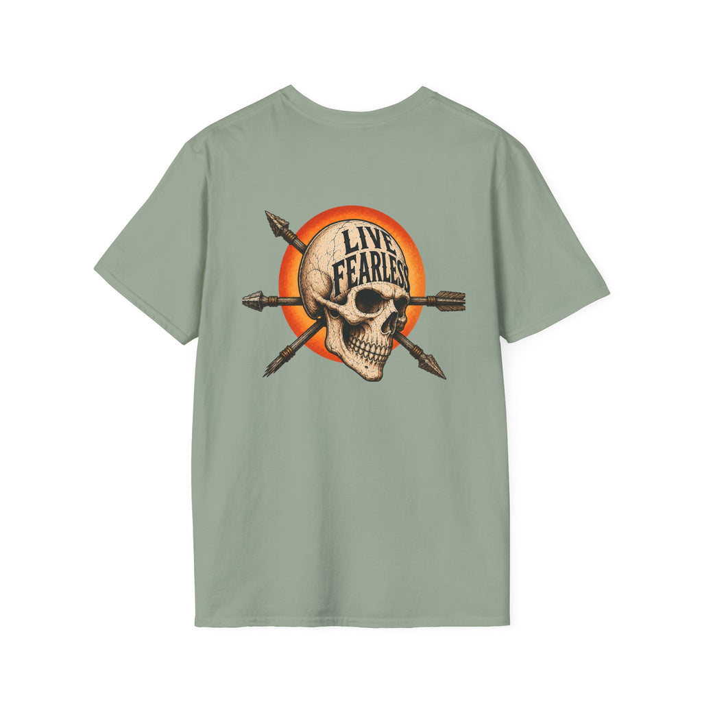 Live Fearless – Ancient Warrior Skull T-Shirt