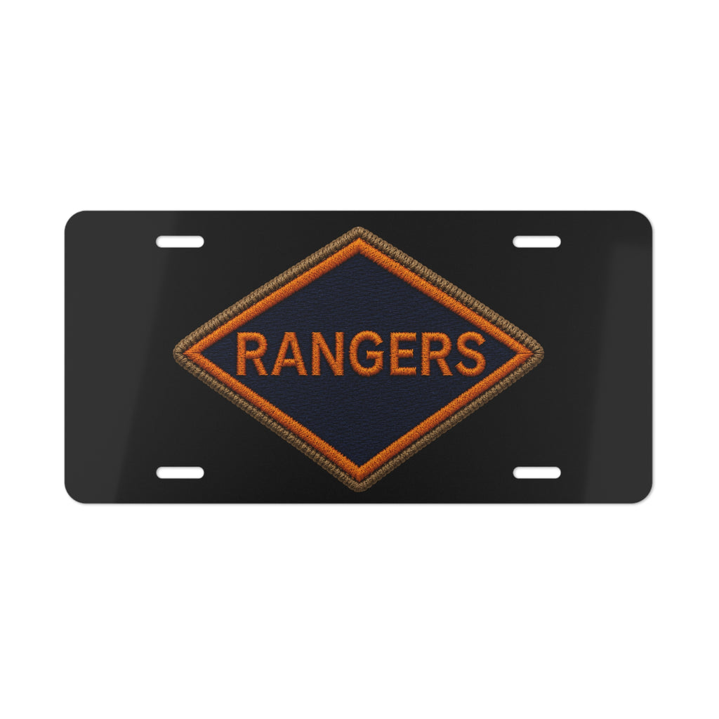 Vintage Rangers Diamond Vanity License Plate