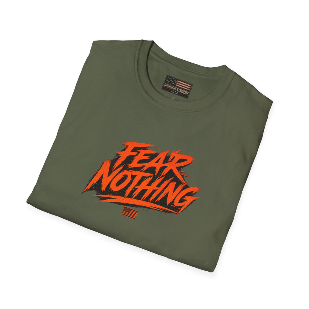 Fear Nothing (Orange) Military-Inspired Graphic T-Shirt | Ironsight Syndicate