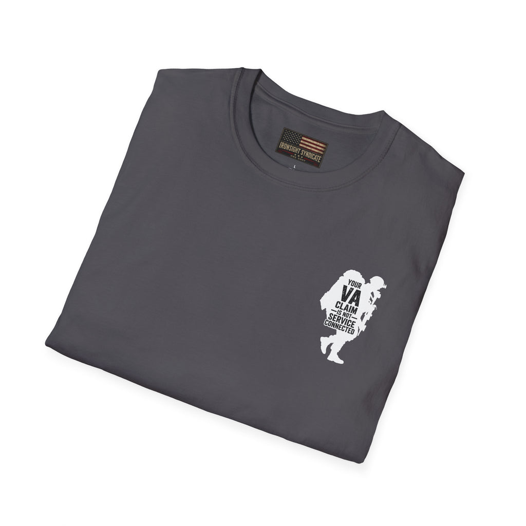 DD-214 service connected T-Shirt (White Graphic)