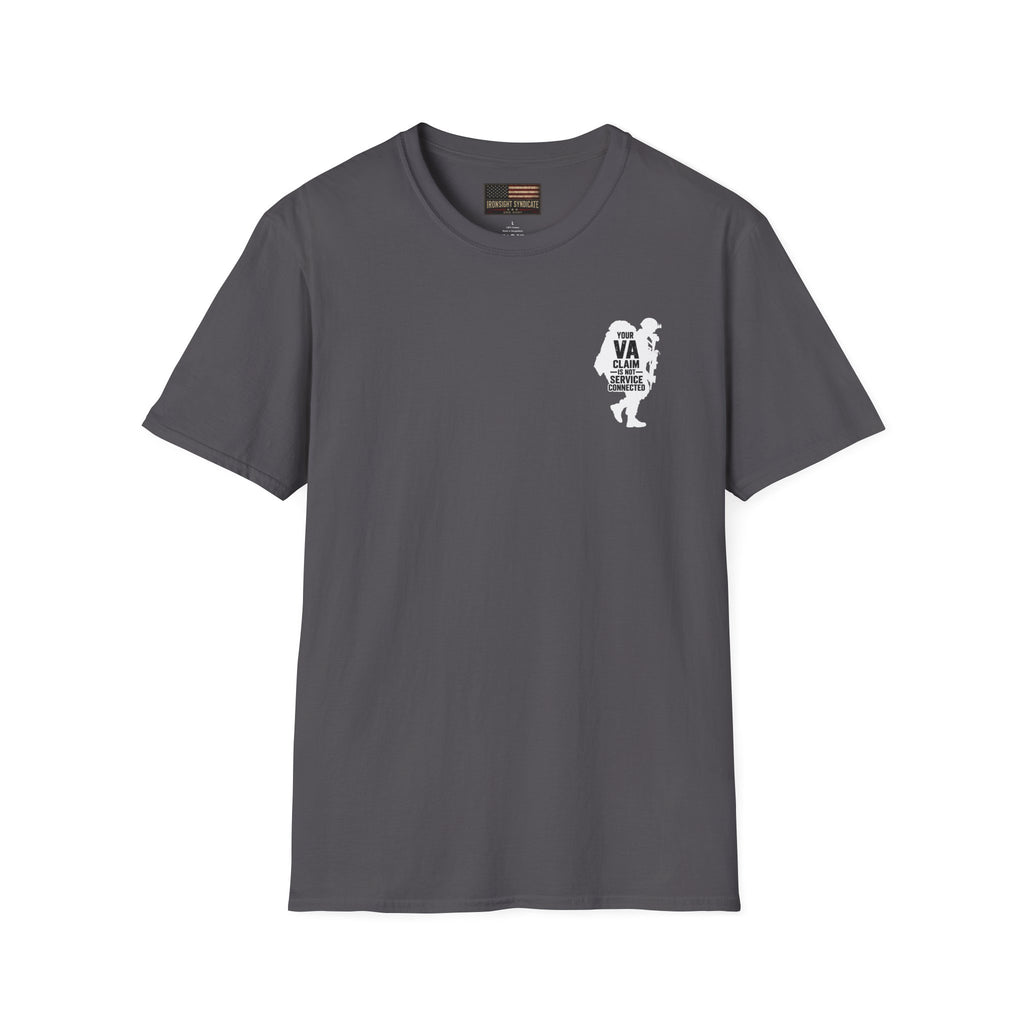 DD-214 service connected T-Shirt (White Graphic)