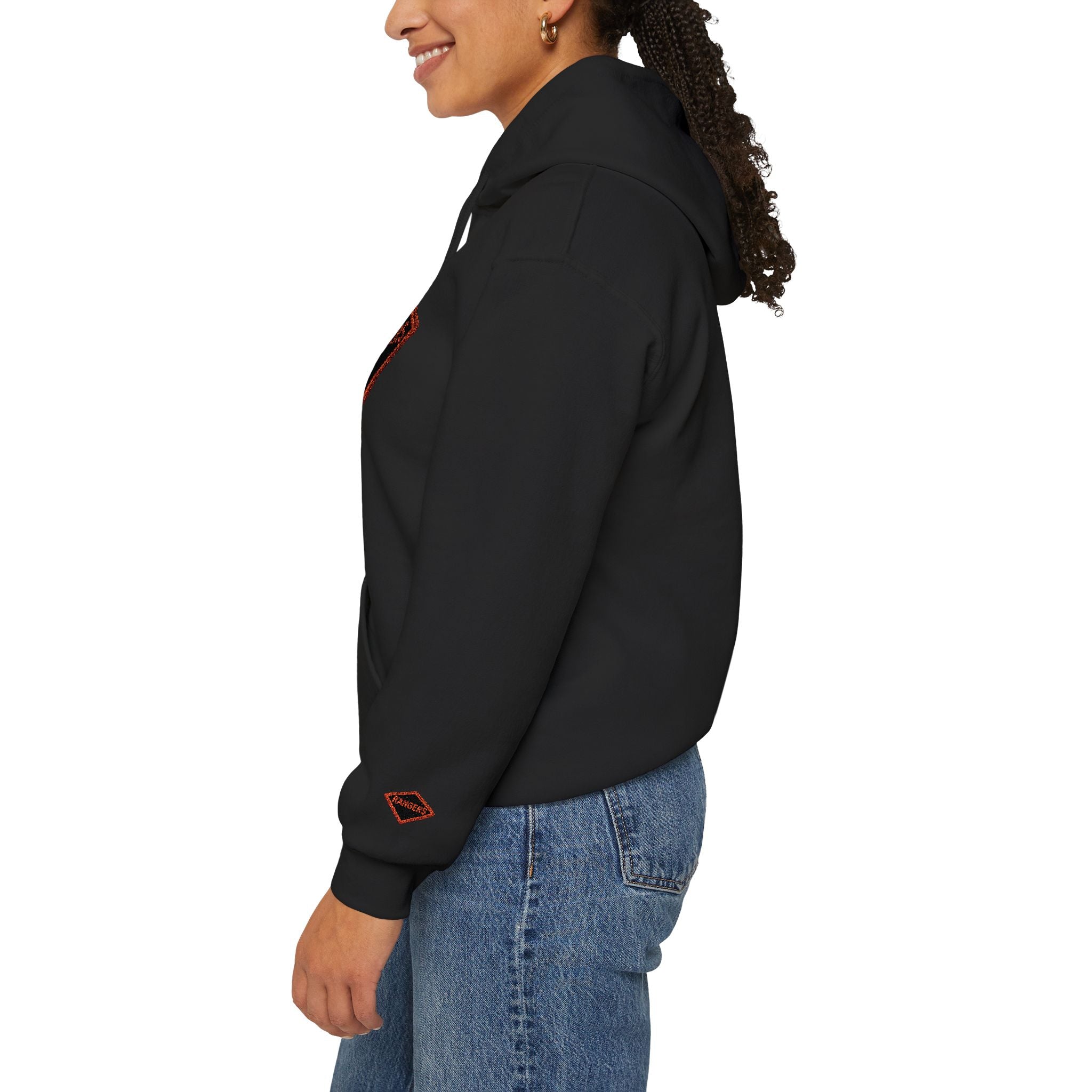 Vintage Army Ranger Embroidered Hooded Sweatshirt