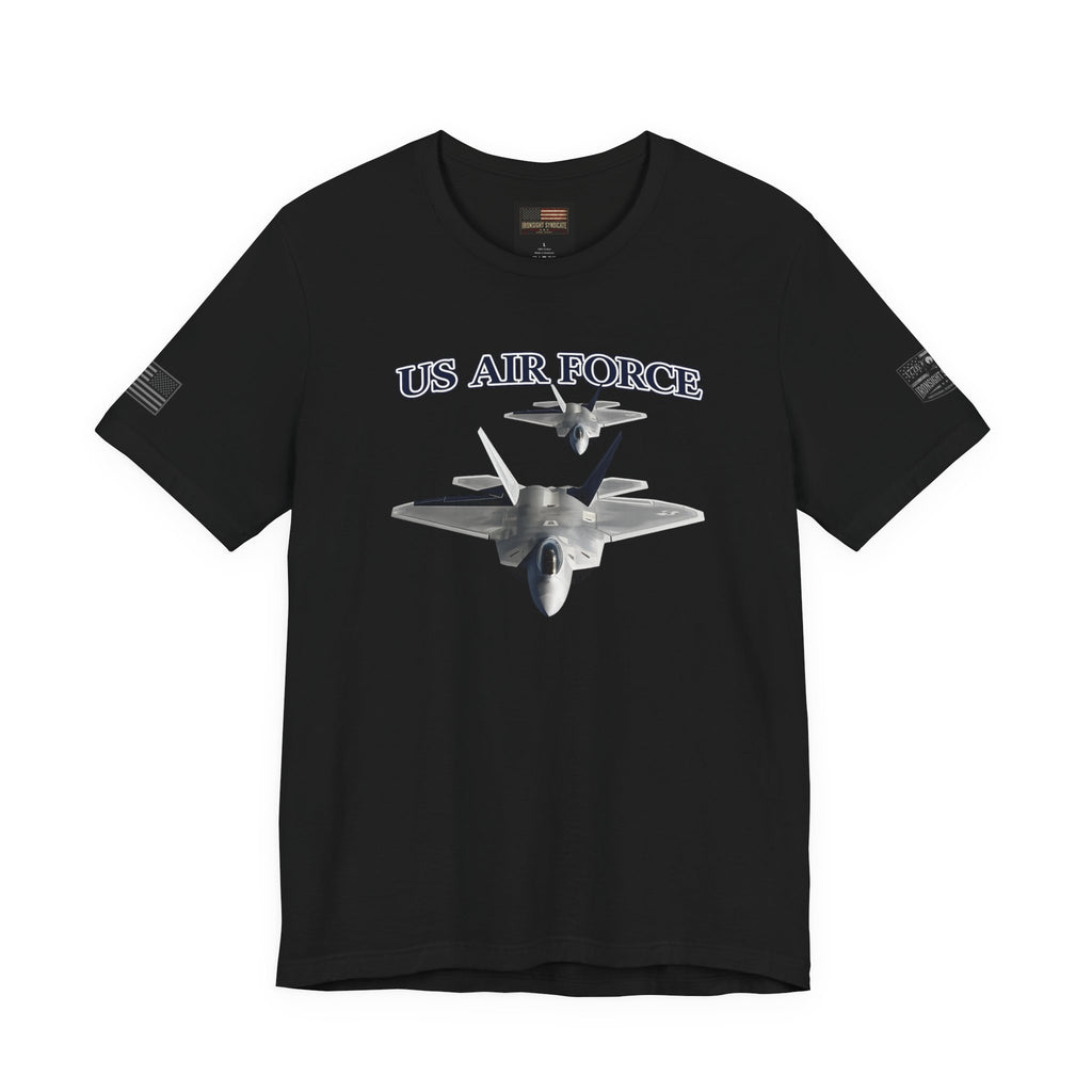 F-22 Raptor USAF Stealth Fighter Jet Graphic Tee – Premium Air Force Pride T-Shirt for Veterans & Active Duty